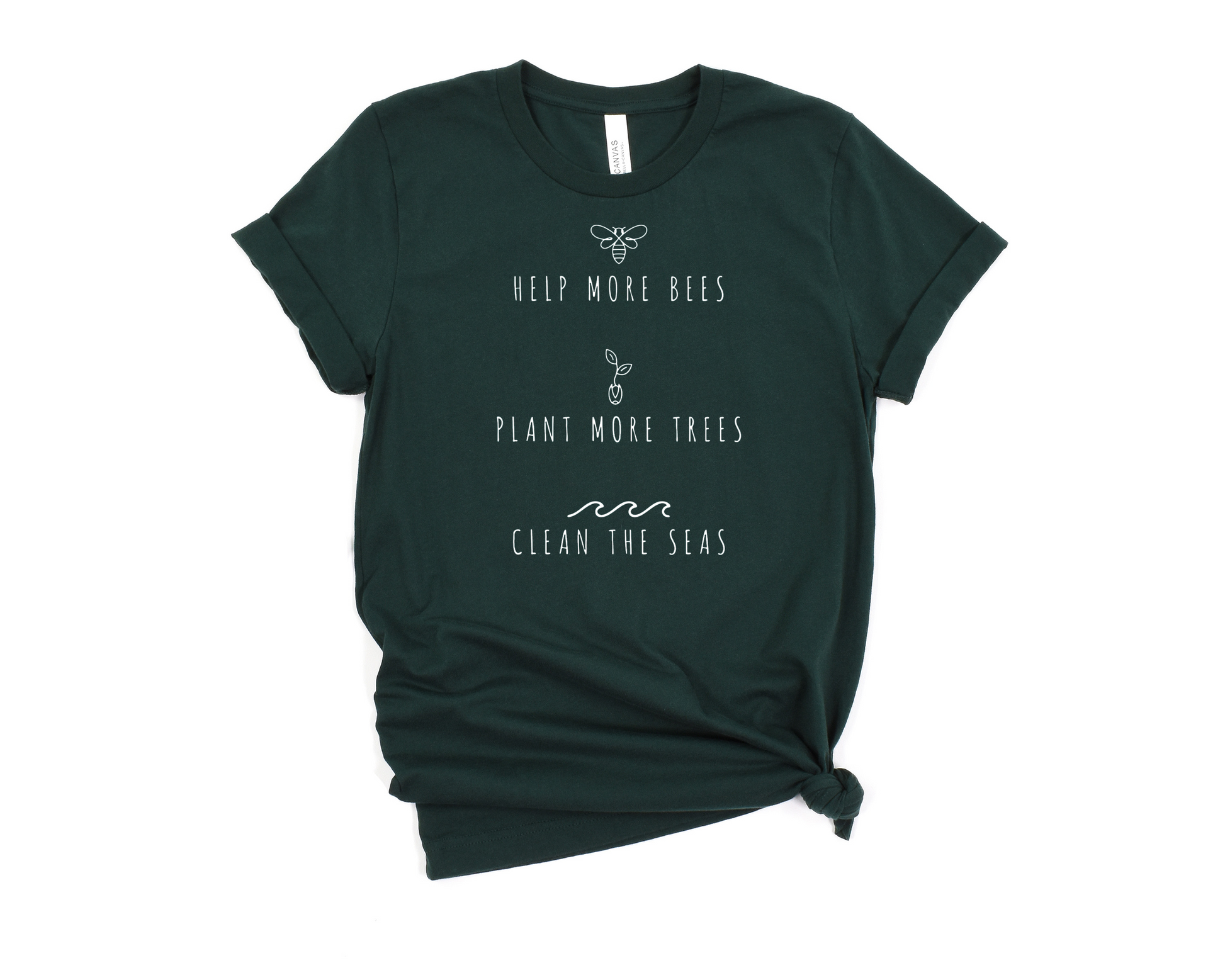 Bees, Trees and Seas T-Shirt Ethical Earth Store