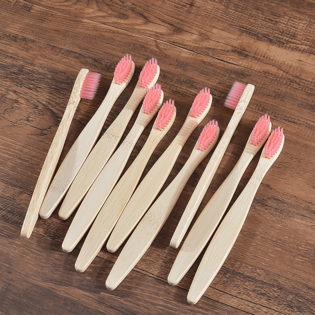 Bamboo Toothbrush - 10 Piece Ethical Earth Store