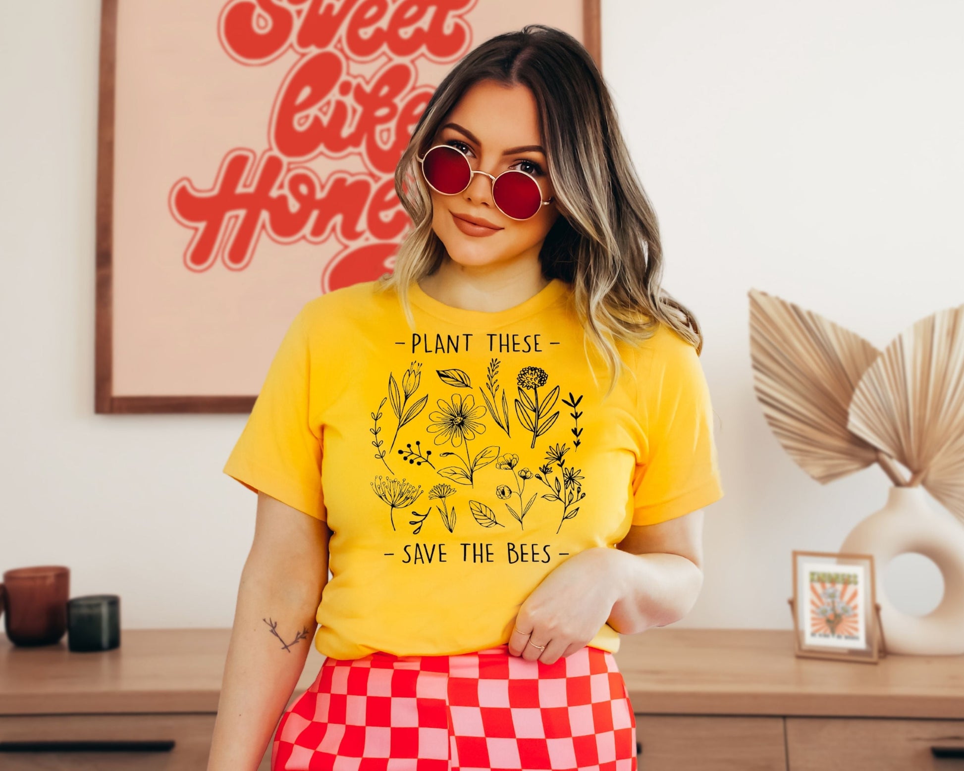 Plant These, Save The Bees T-Shirt Ethical Earth Store