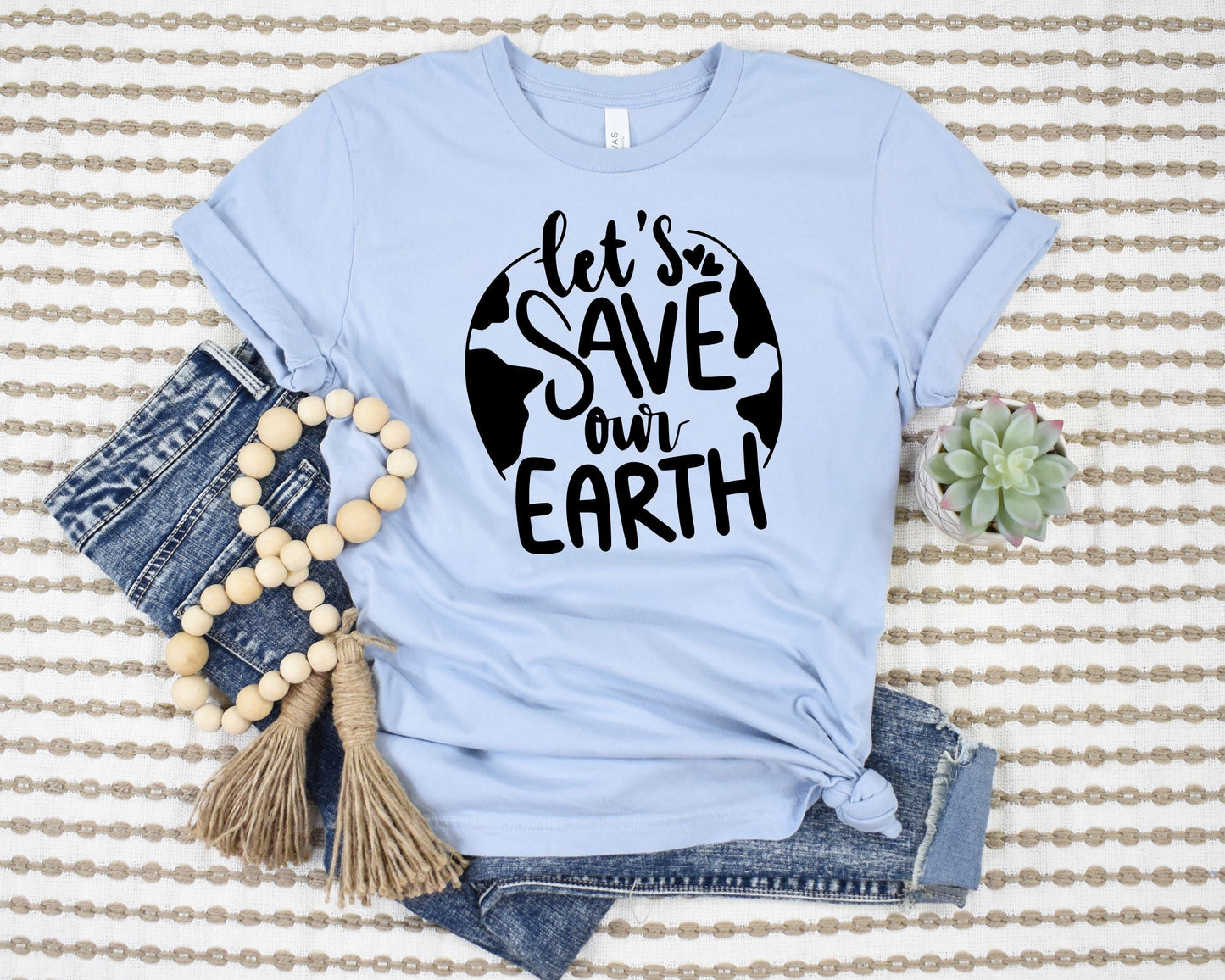 Let's Save Our Earth T-Shirt Ethical Earth Store
