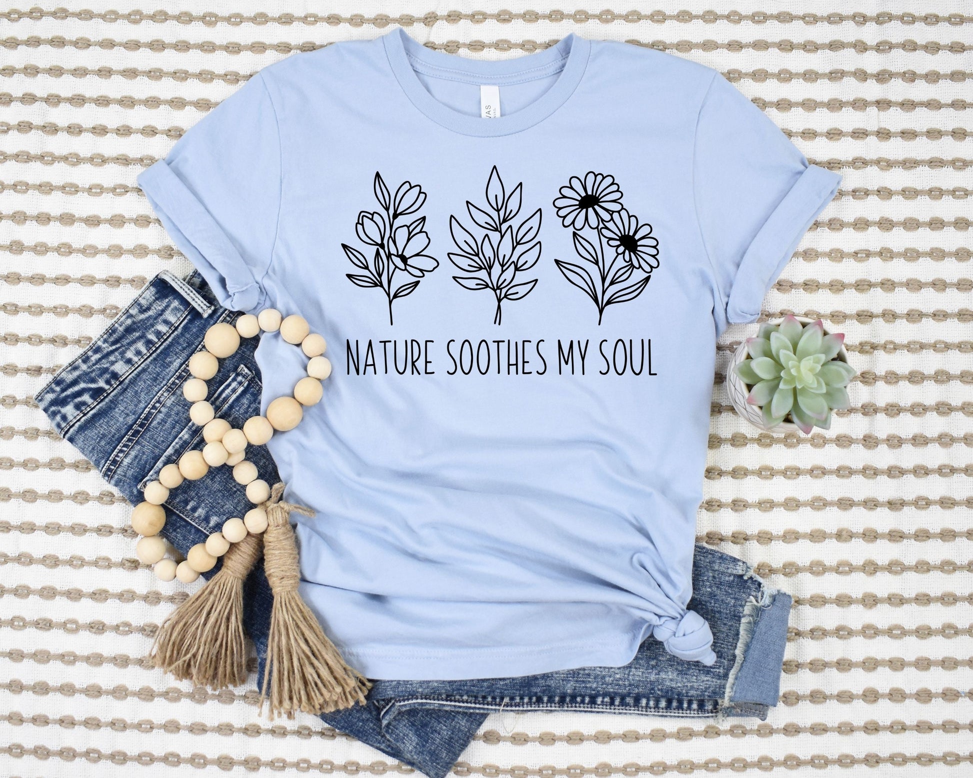 Nature Soothes My Soul T-Shirt Ethical Earth Store