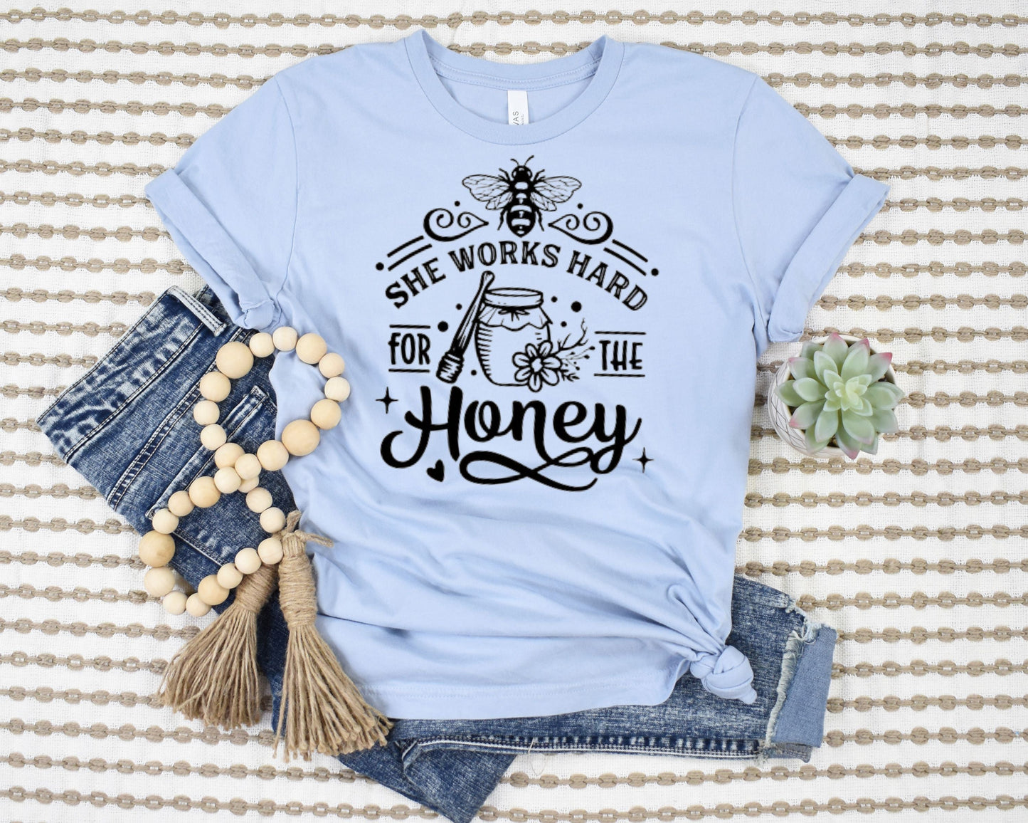 She Works Hard For The Honey T-Shirt Ethical Earth Store