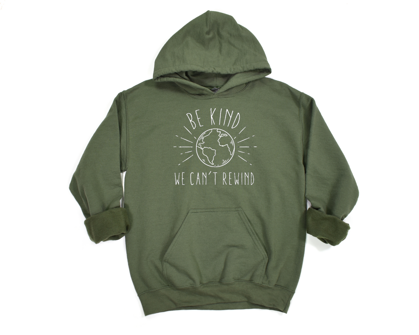 Be Kind We Can't Rewind Hoodie Ethical Earth Store