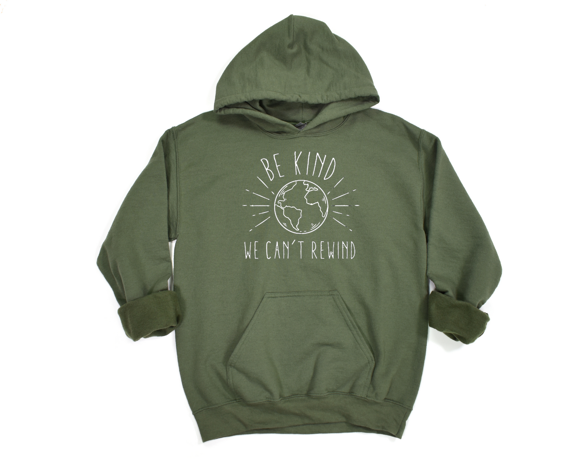 Be Kind We Can't Rewind Hoodie Ethical Earth Store