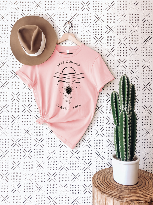 Keep Our Sea Plastic Free T-Shirt Ethical Earth Store