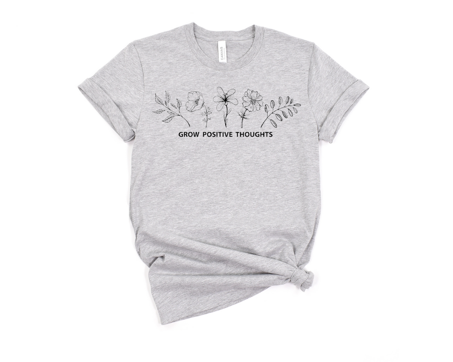 Grow Positive Thoughts T-Shirt Ethical Earth Store