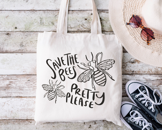 Save The Bees Reusable Bag
