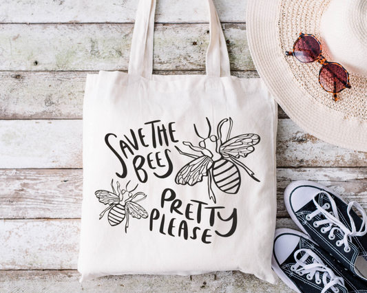 Save The Bees Reusable Bag Ethical Earth Store