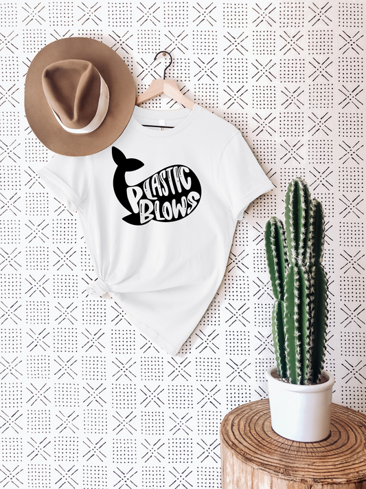 Plastic Blows T-Shirt Ethical Earth Store