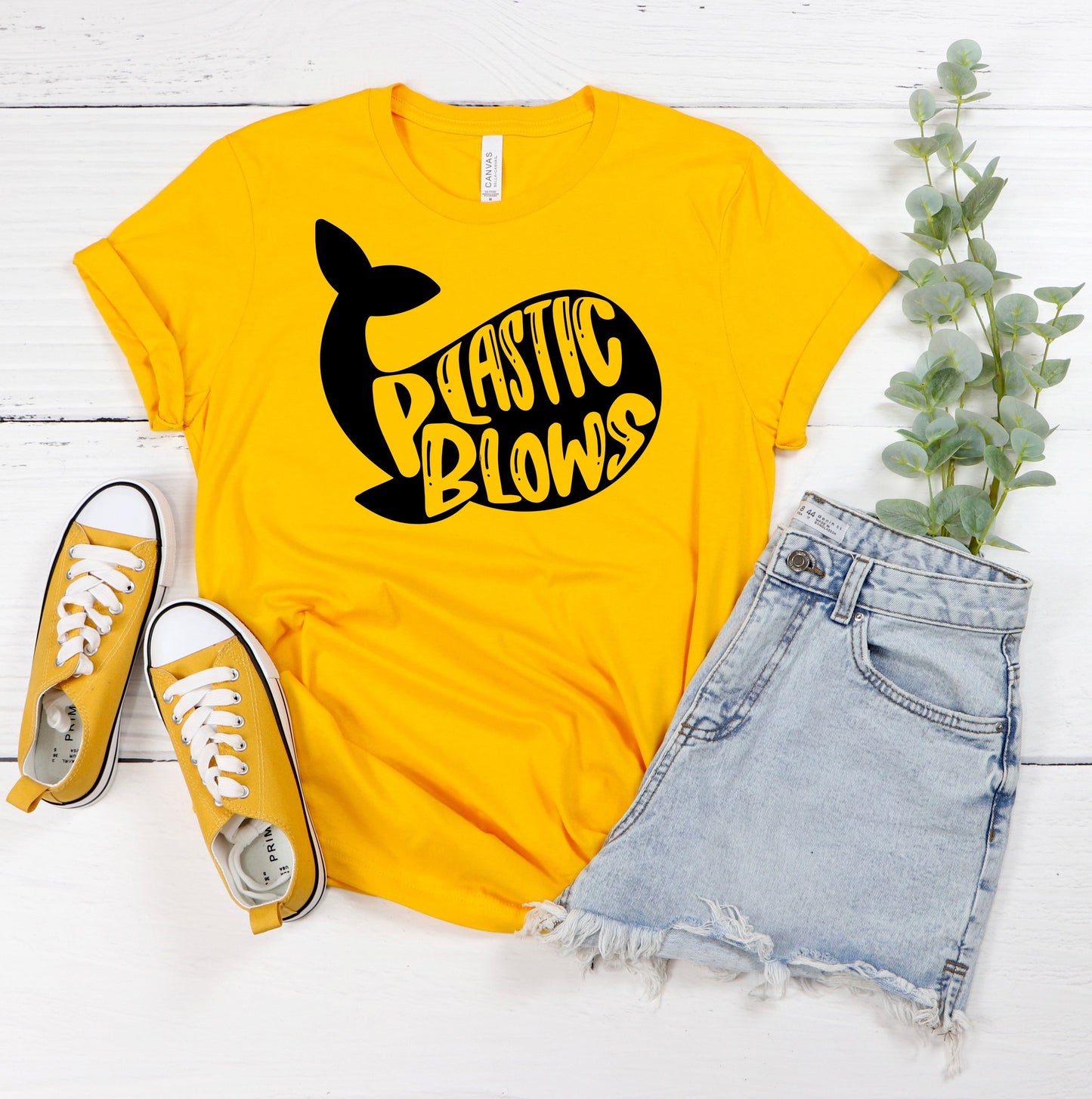 Plastic Blows T-Shirt Ethical Earth Store