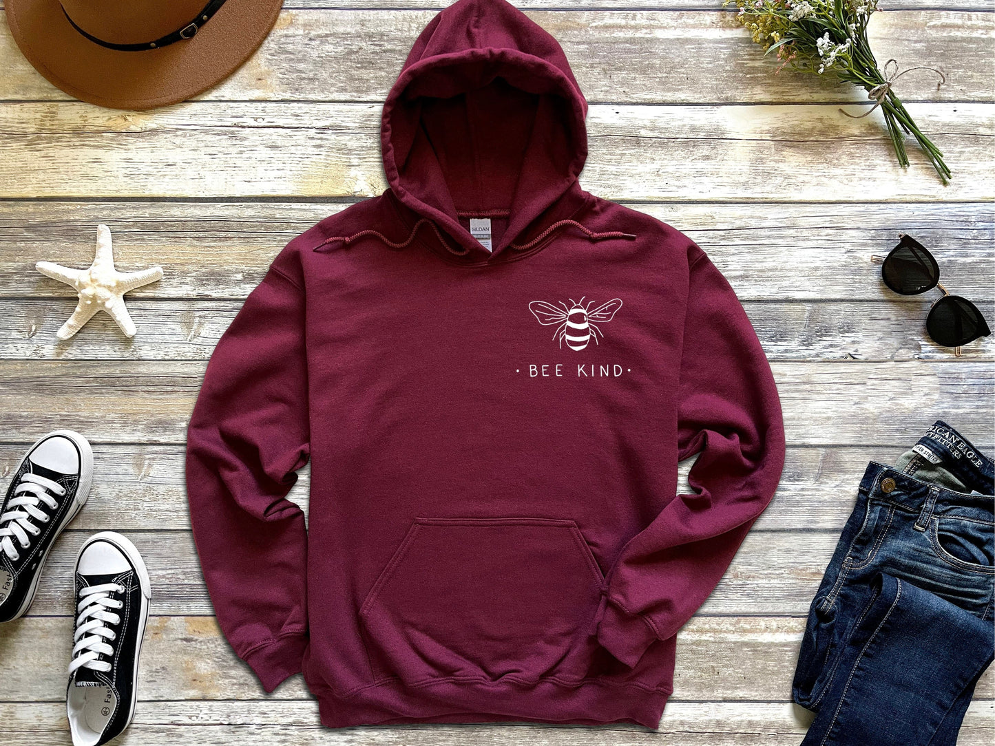 Bee Kind Hoodie Ethical Earth Store