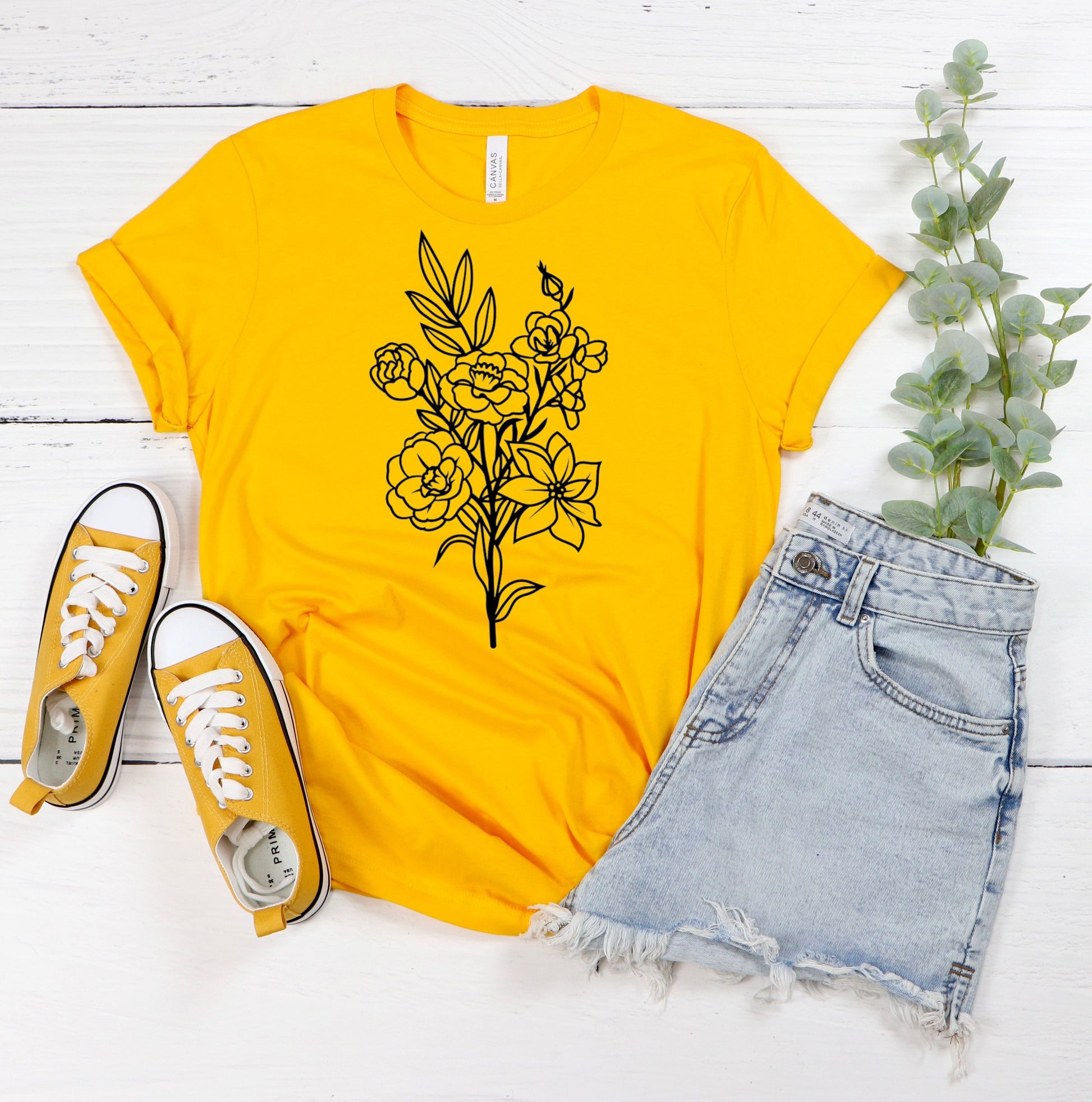 Flower Bouquet T-Shirt Ethical Earth Store