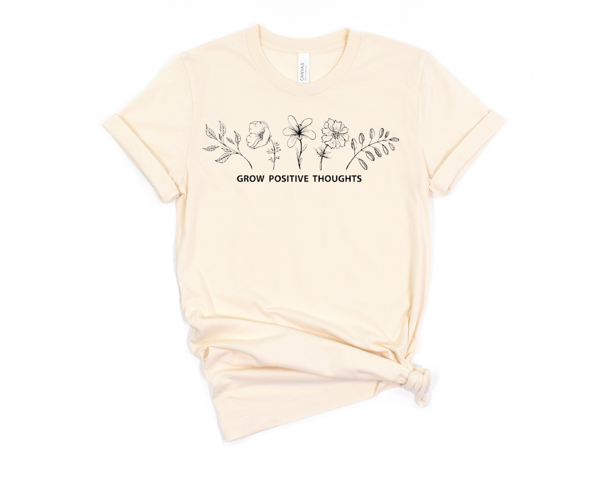 Grow Positive Thoughts T-Shirt Ethical Earth Store