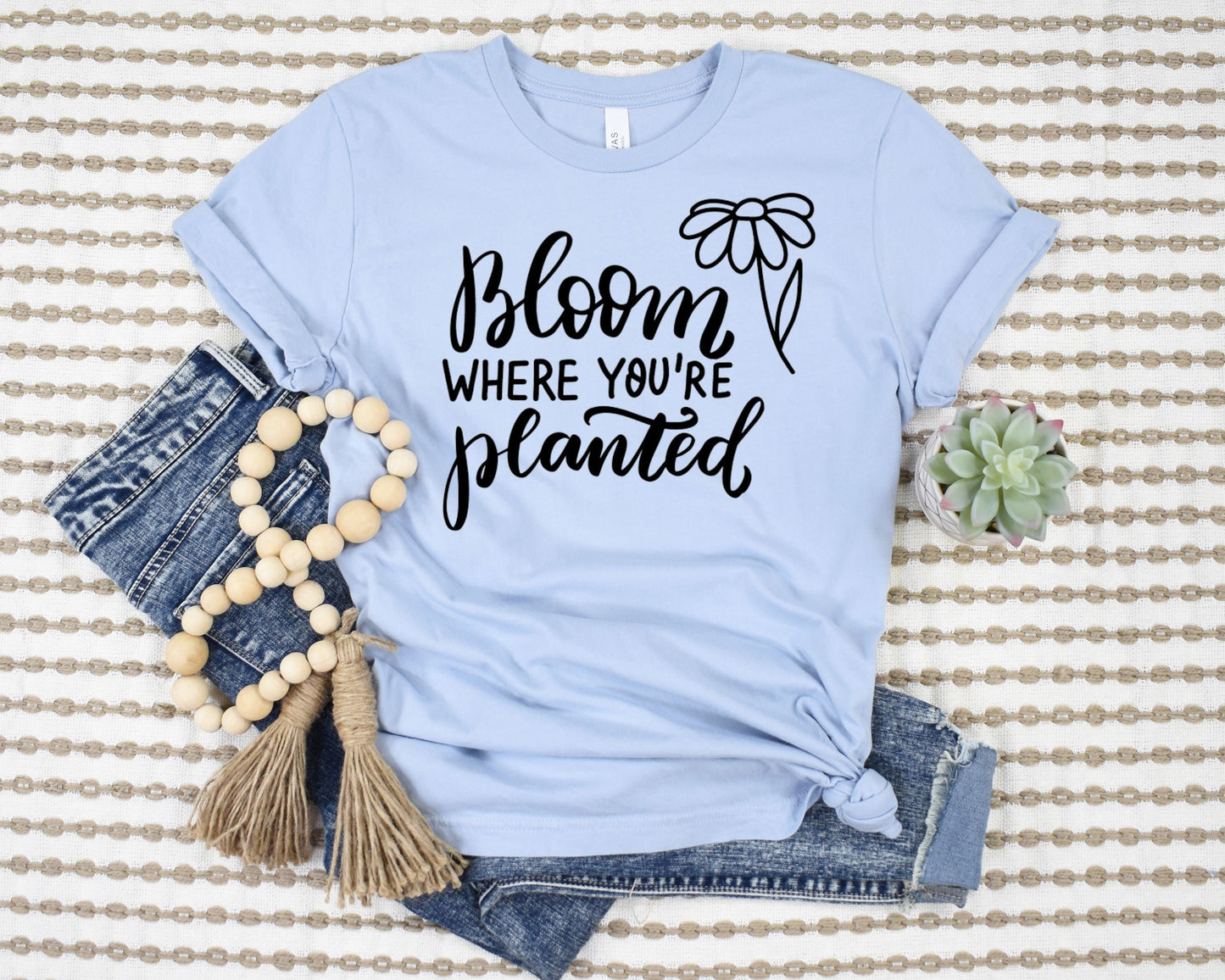 Bloom Where You're Planted T-Shirt Ethical Earth Store