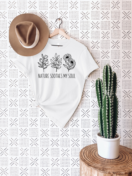 Nature Soothes My Soul T-Shirt Ethical Earth Store