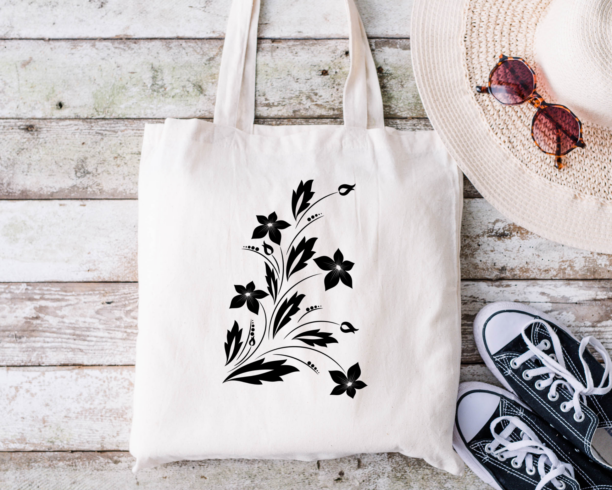 Floral Reusable Bag Ethical Earth Store
