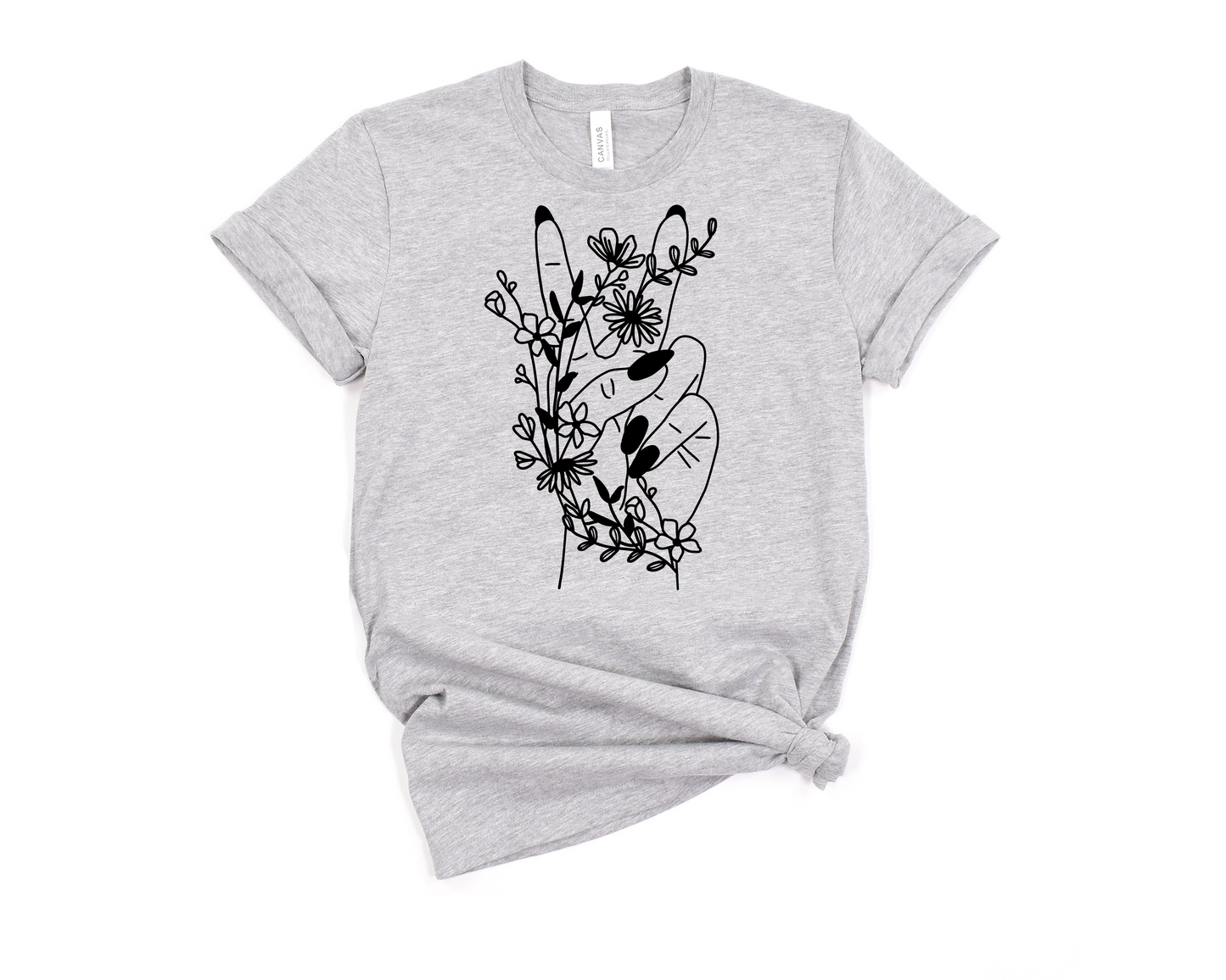 Wildflower Peace Sign T-Shirt Ethical Earth Store