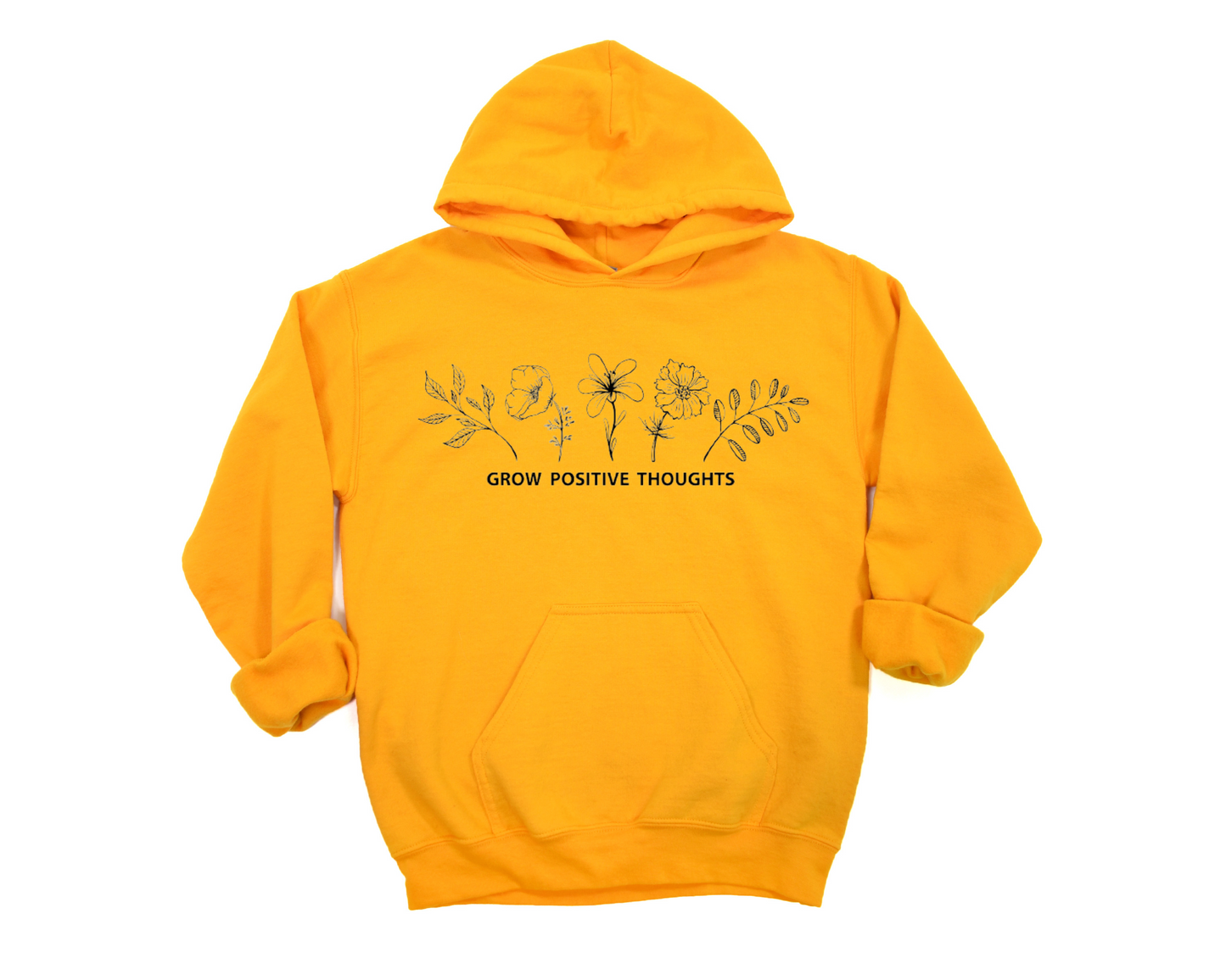 Grow Positive Thoughts Hoodie Ethical Earth Store