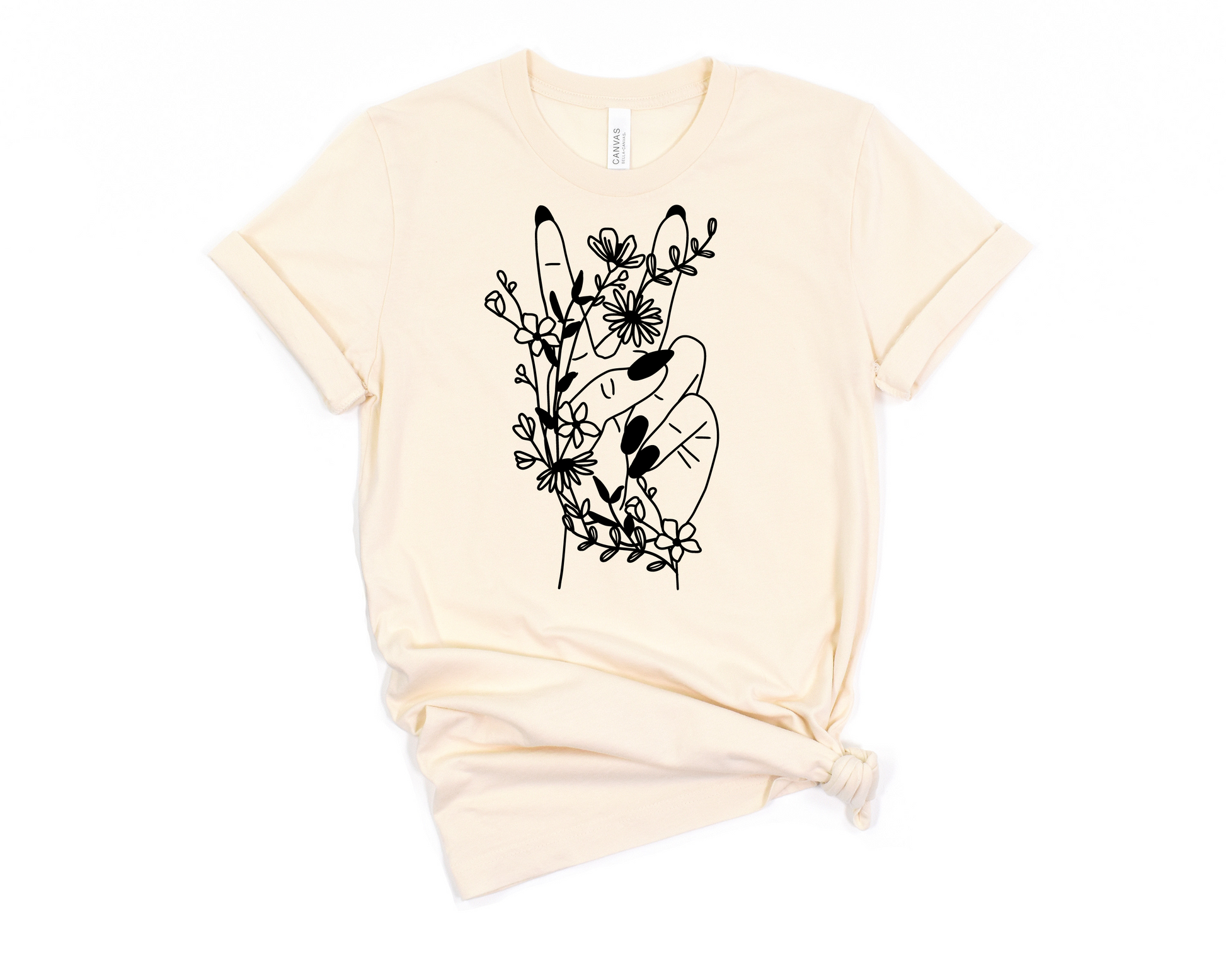 Wildflower Peace Sign T-Shirt Ethical Earth Store