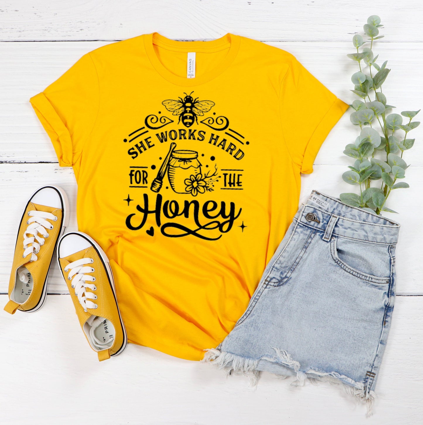 She Works Hard For The Honey T-Shirt Ethical Earth Store