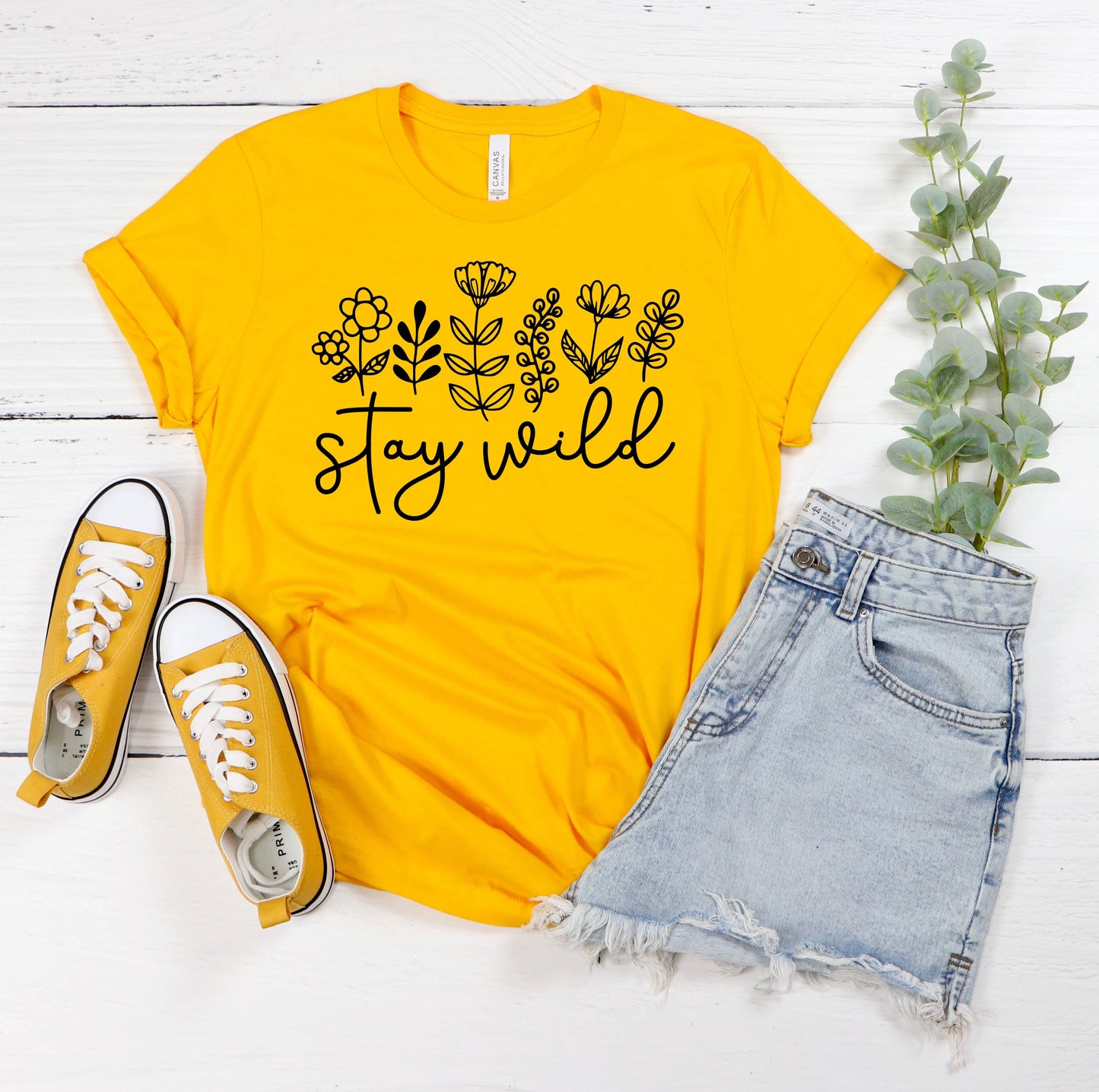 Stay Wild T-Shirt Ethical Earth Store