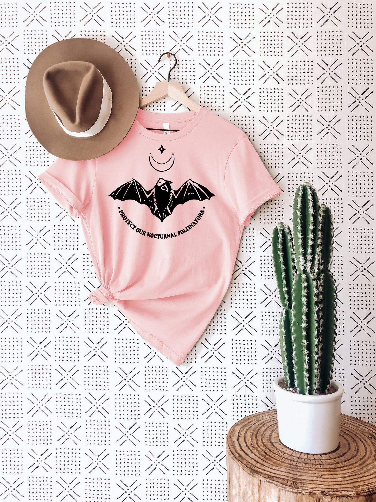 Protect Our Nocturnal Pollinators T-Shirt Ethical Earth Store