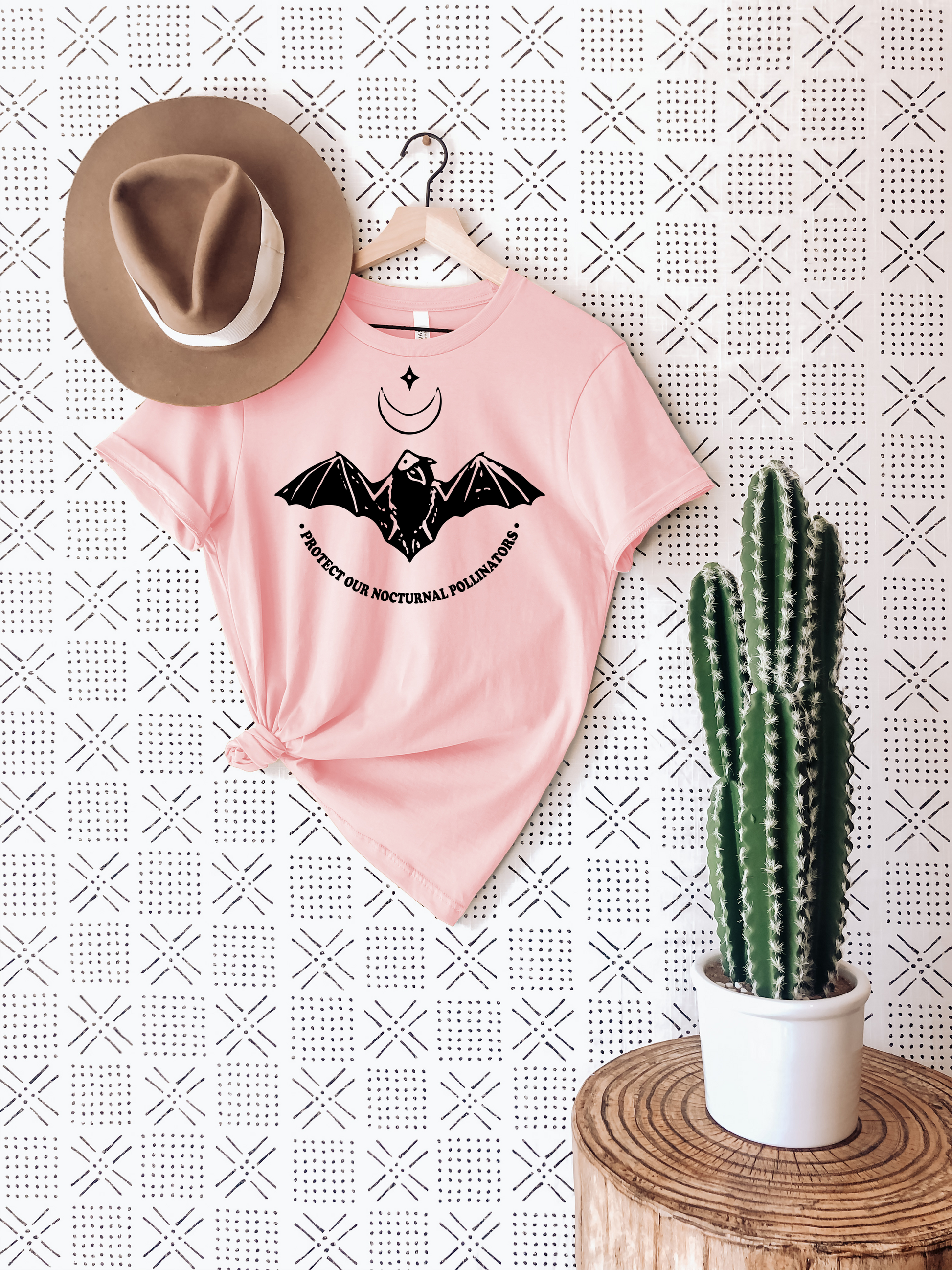 Protect Our Nocturnal Pollinators T-Shirt Ethical Earth Store