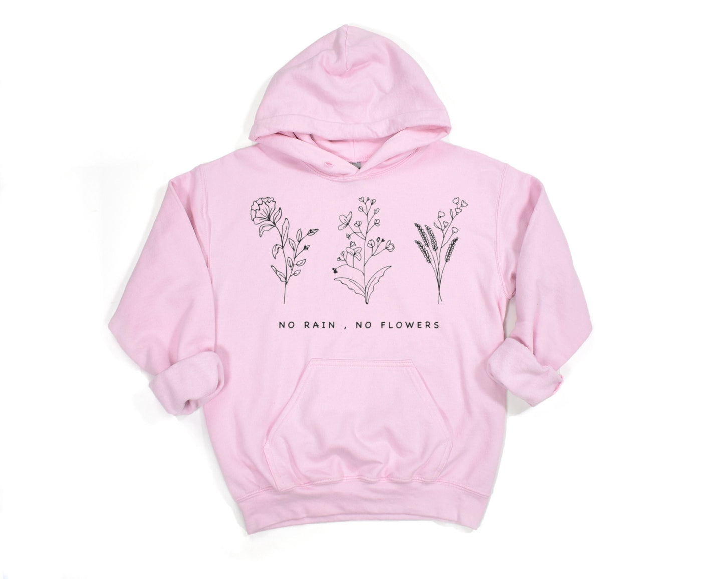 No Rain, No Flowers Hoodie Ethical Earth Store