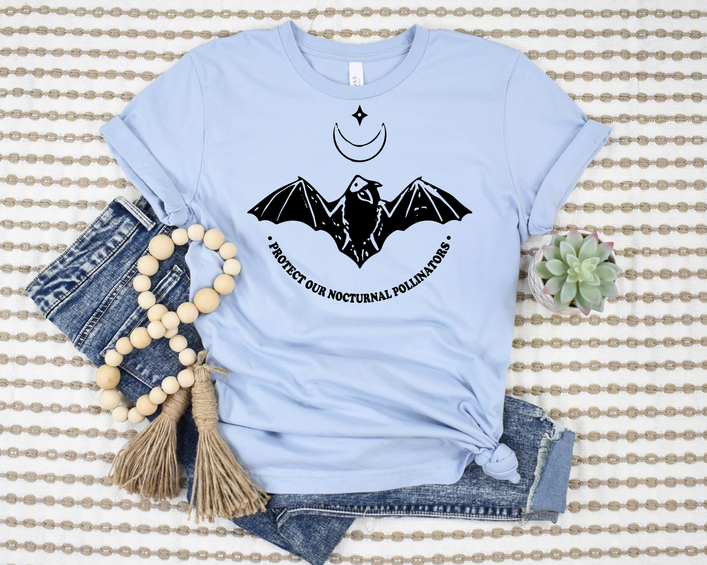 Protect Our Nocturnal Pollinators T-Shirt Ethical Earth Store