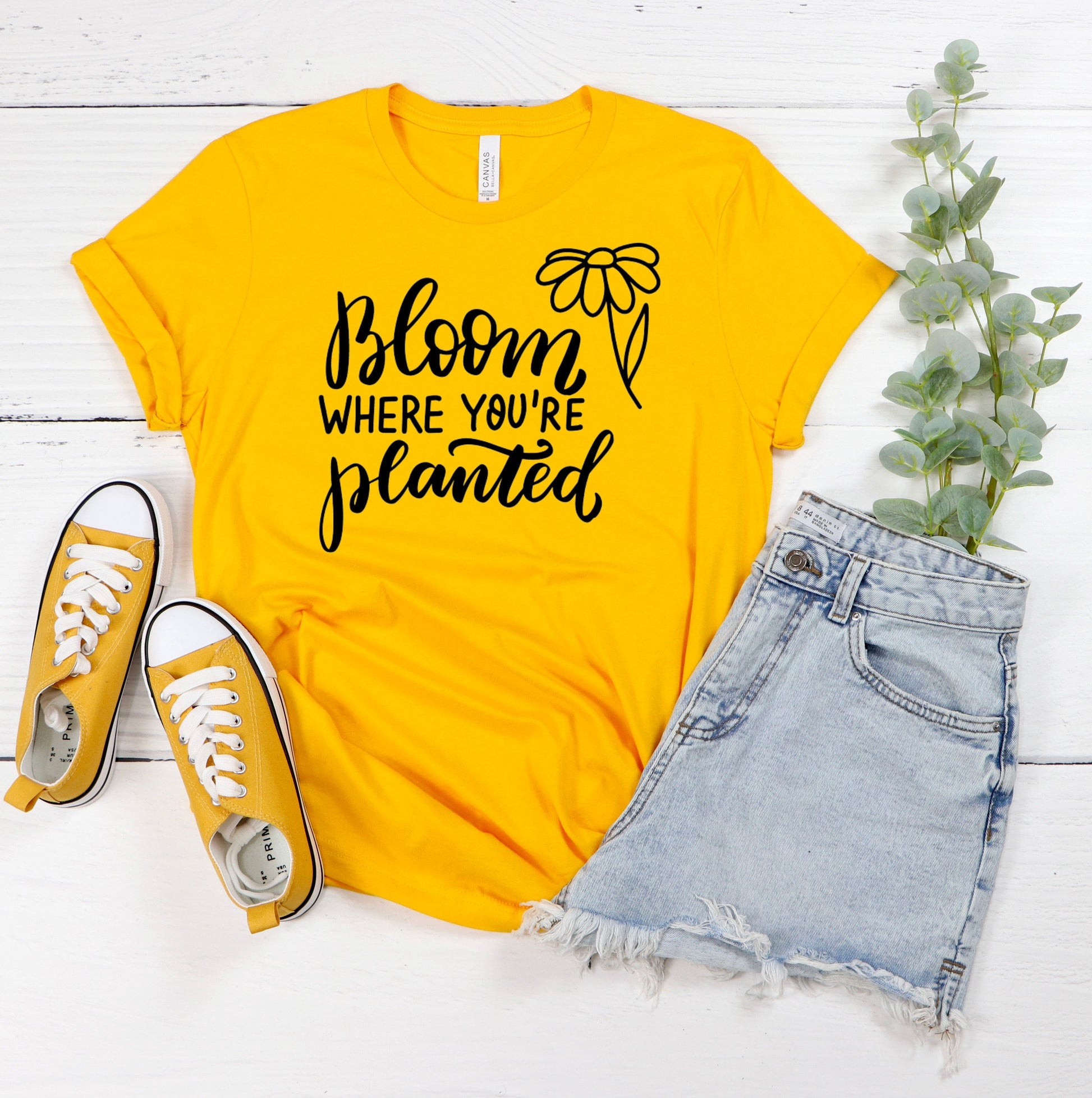 Bloom Where You're Planted T-Shirt Ethical Earth Store