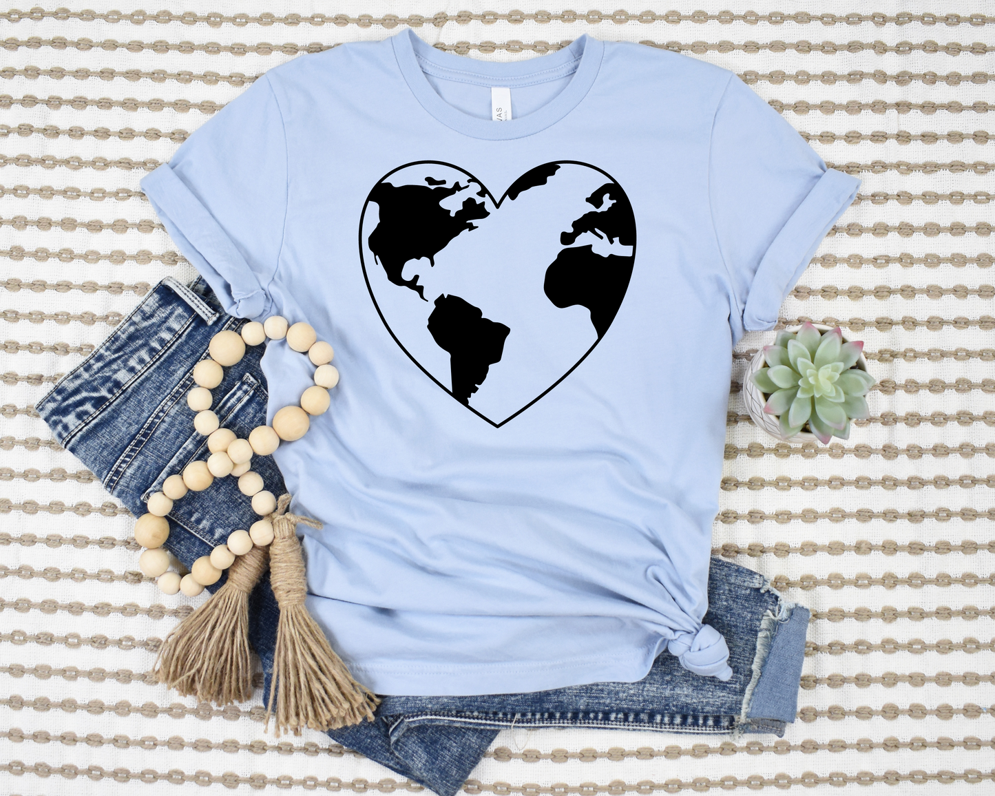 Earth Heart T-Shirt Ethical Earth Store