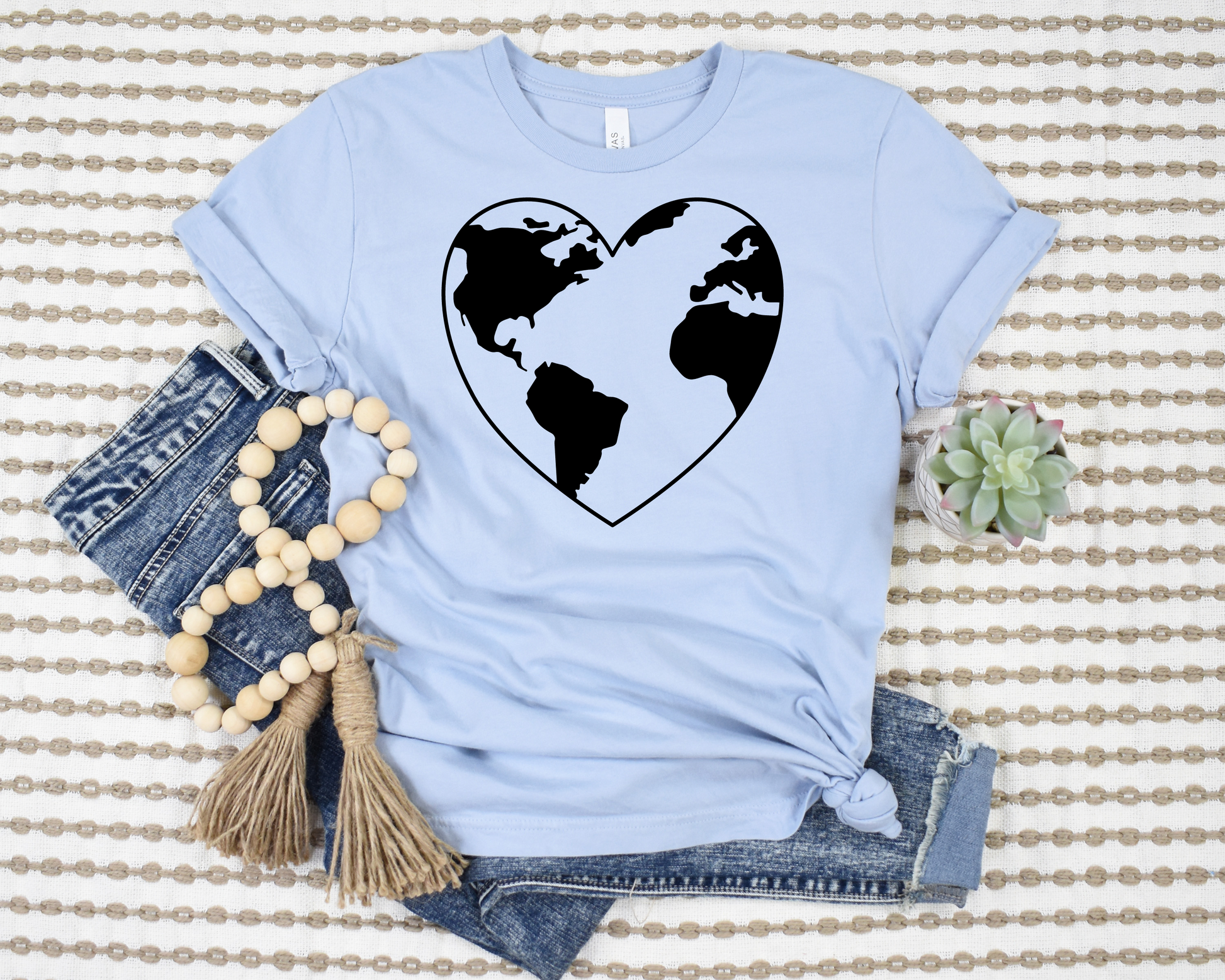 Earth Heart T-Shirt Ethical Earth Store