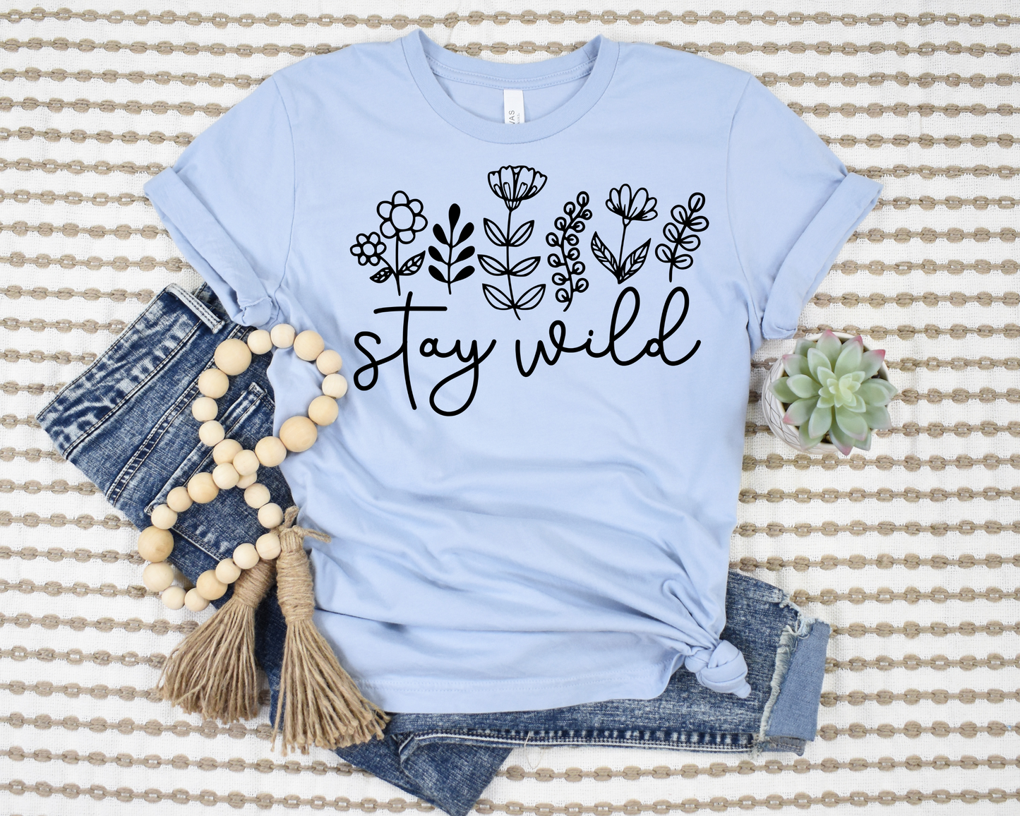 Stay Wild T-Shirt Ethical Earth Store