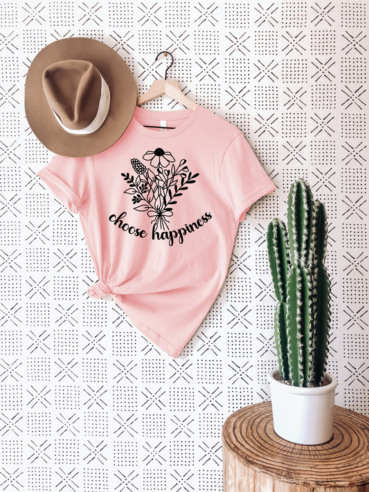 Choose Happiness T-Shirt Ethical Earth Store