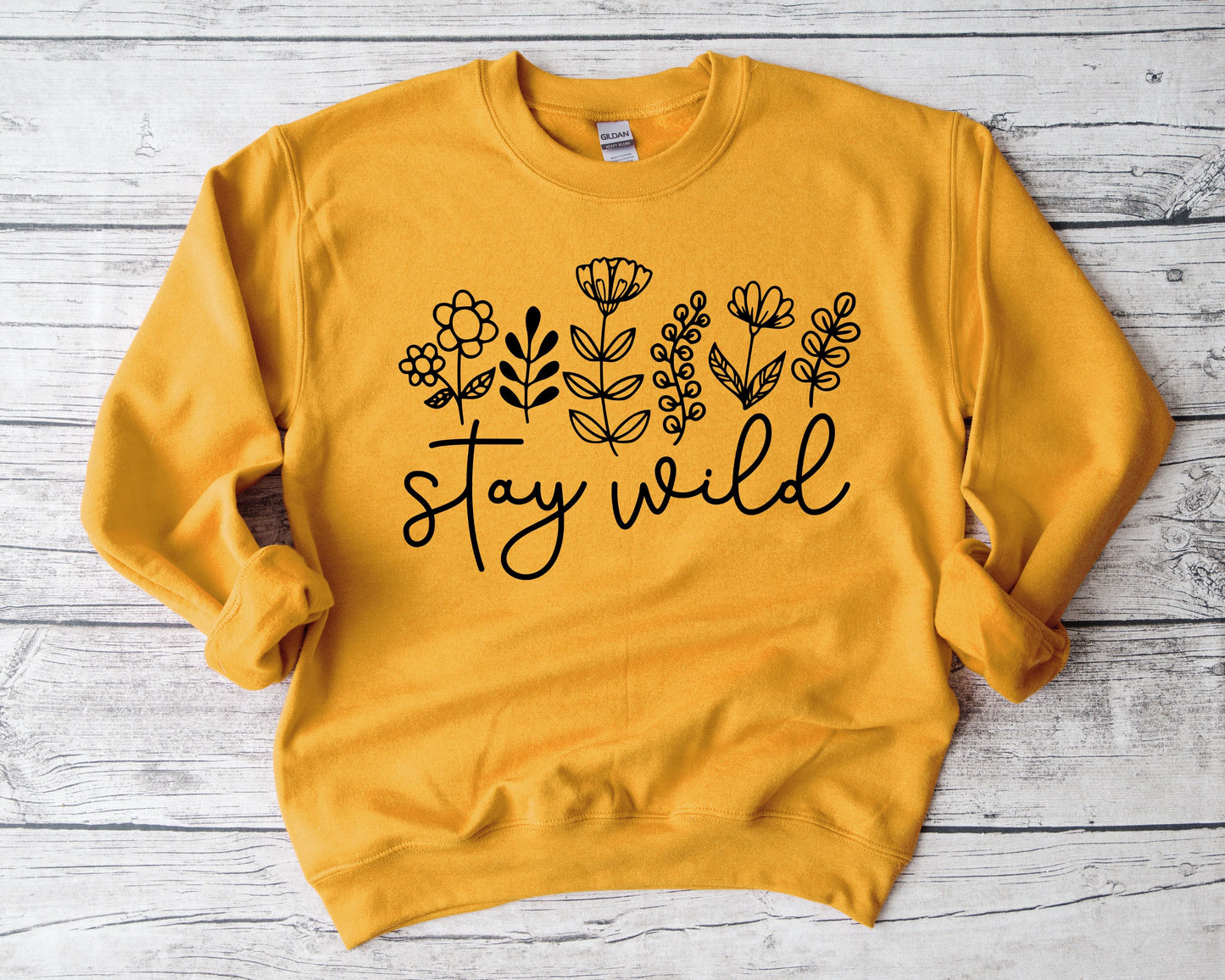 Stay Wild Sweatshirt Ethical Earth Store