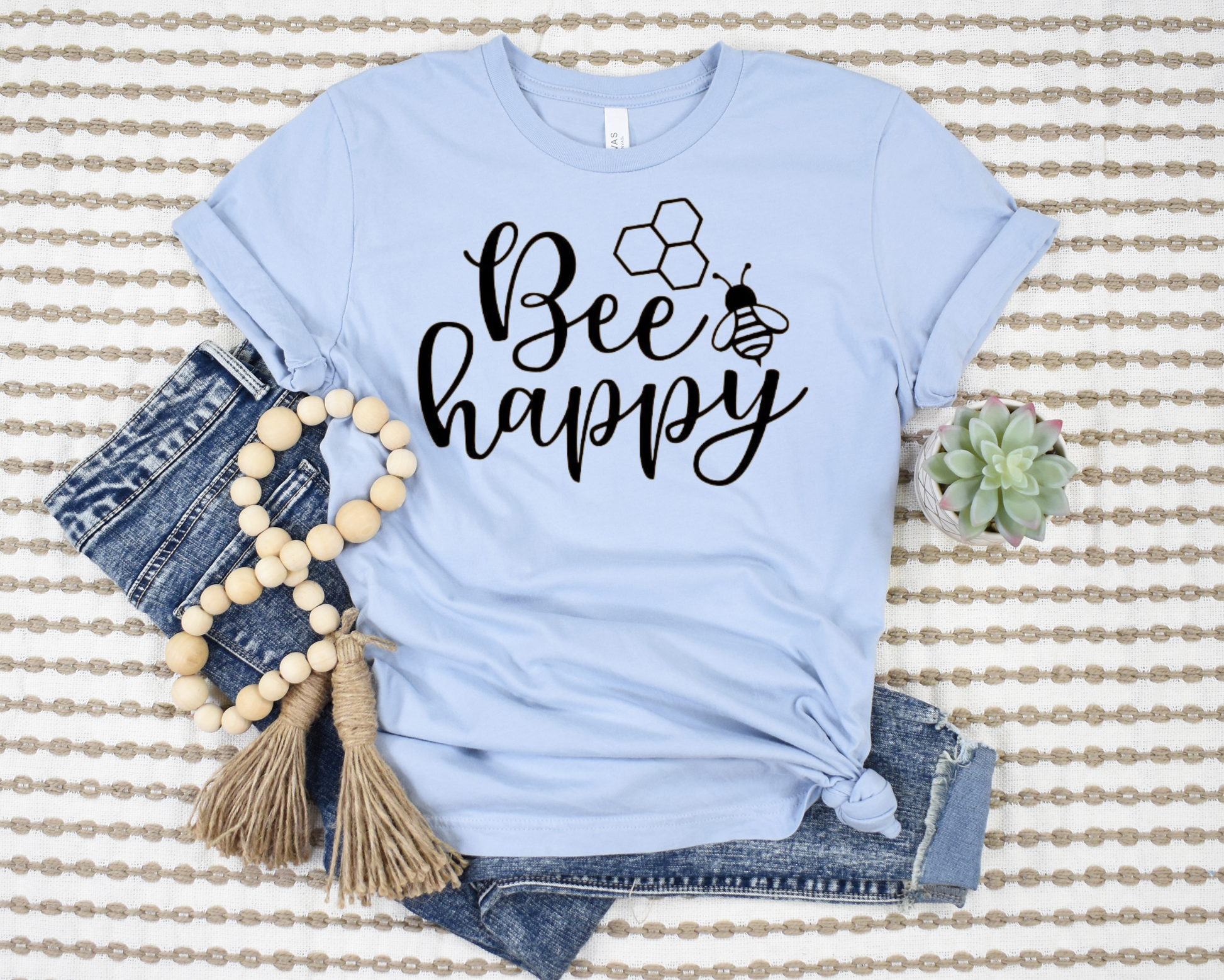 Bee Happy T-Shirt Ethical Earth Store