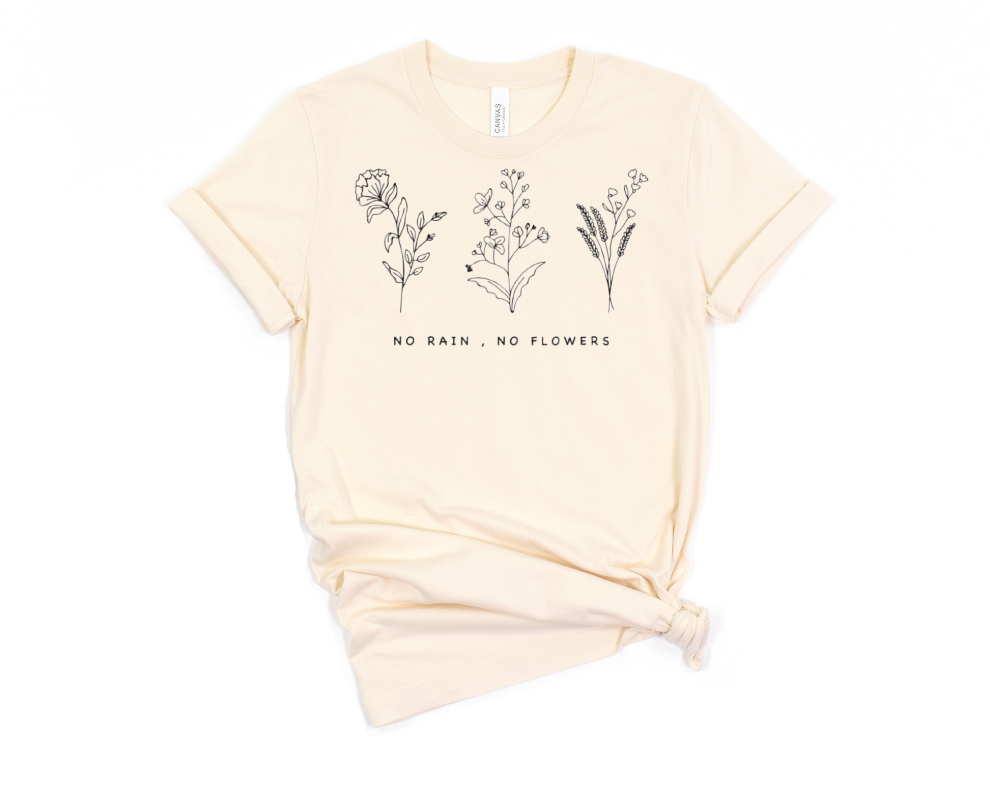 No Rain, No Flowers T-Shirt Ethical Earth Store