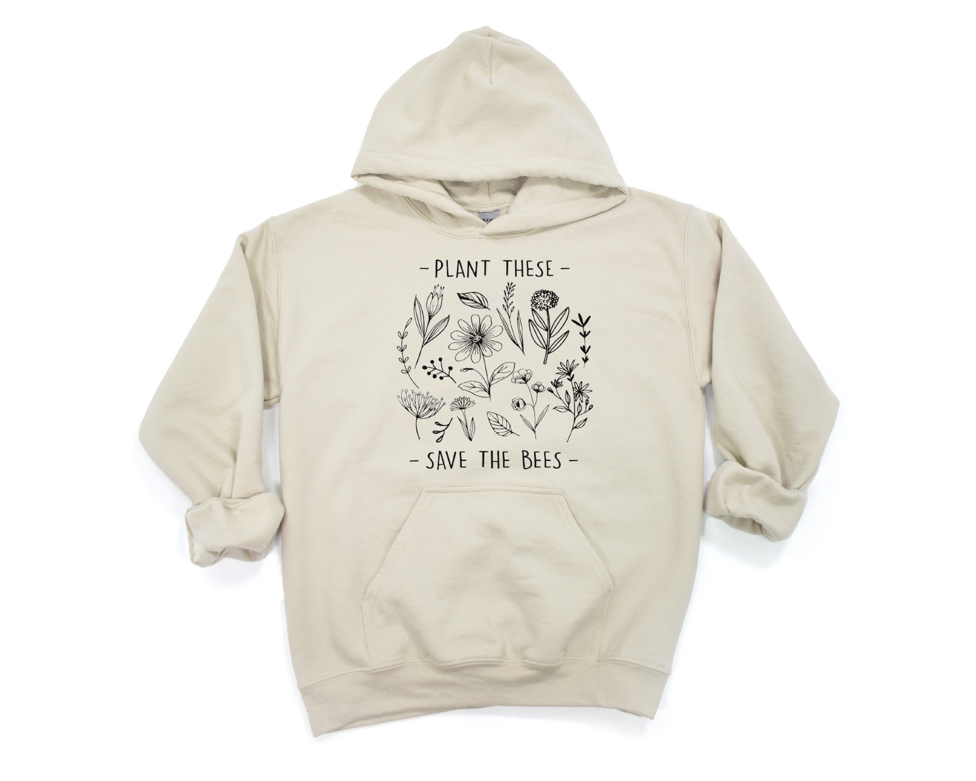 Plant these, Save The Bees Hoodie Ethical Earth Store