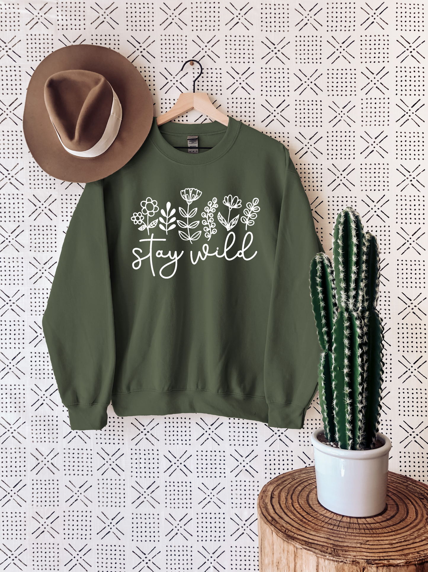 Stay Wild Sweatshirt Ethical Earth Store