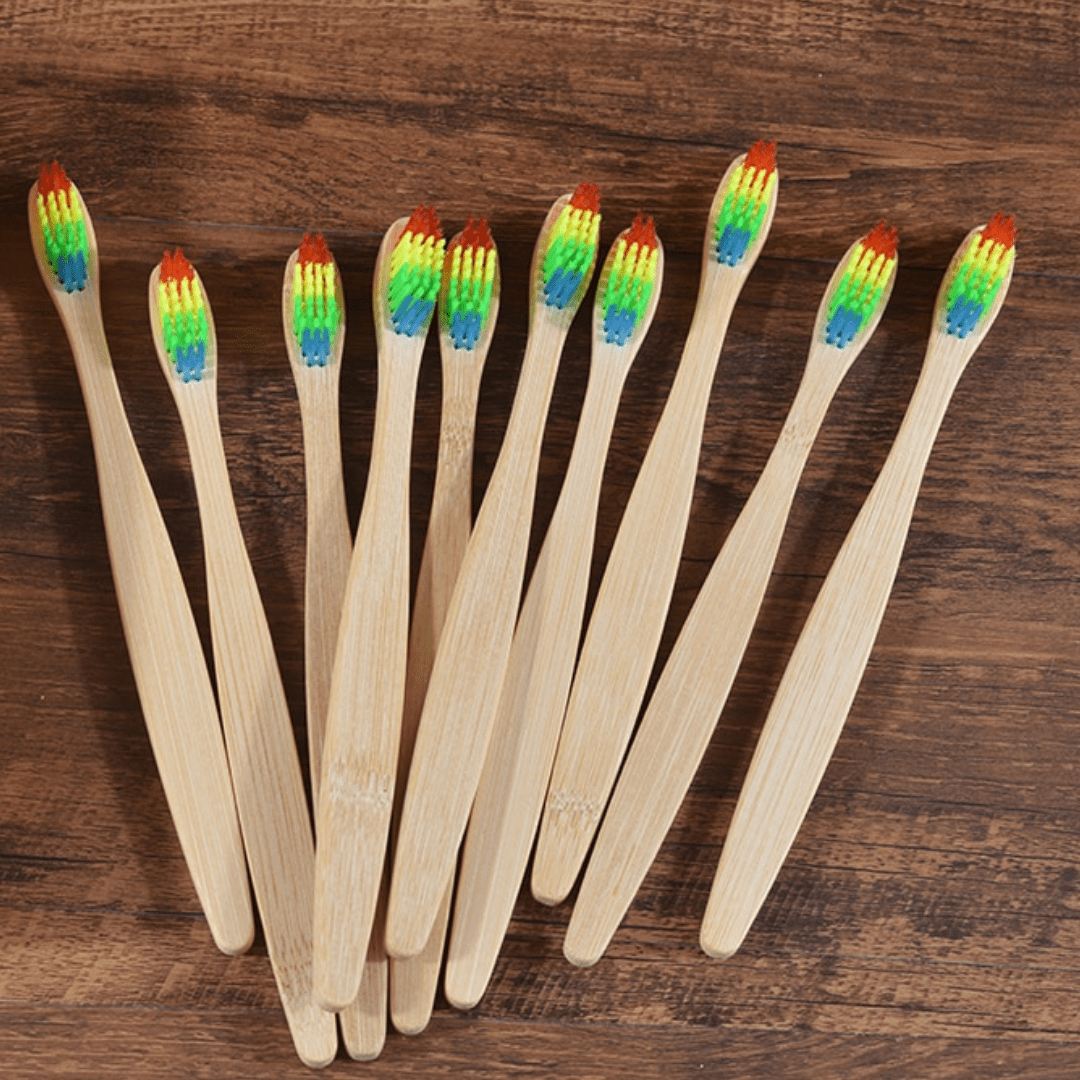 Bamboo Toothbrush - 10 Piece Ethical Earth Store