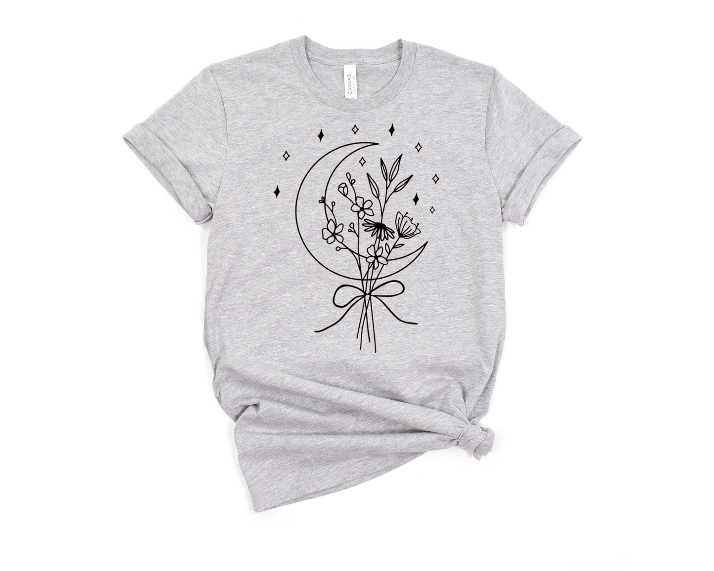 Moon & Flowers T-Shirt Ethical Earth Store