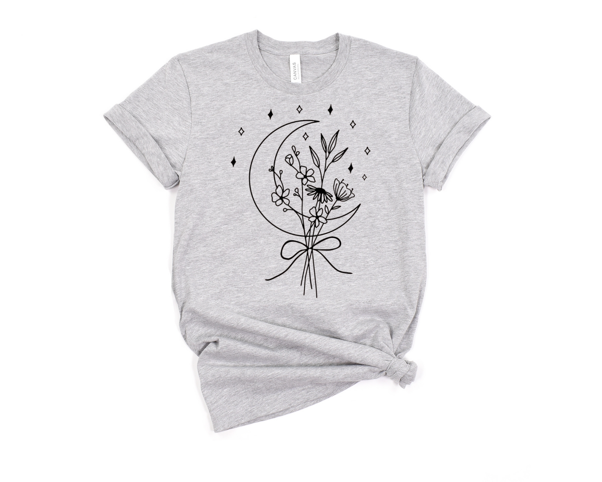 Moon & Flowers T-Shirt Ethical Earth Store