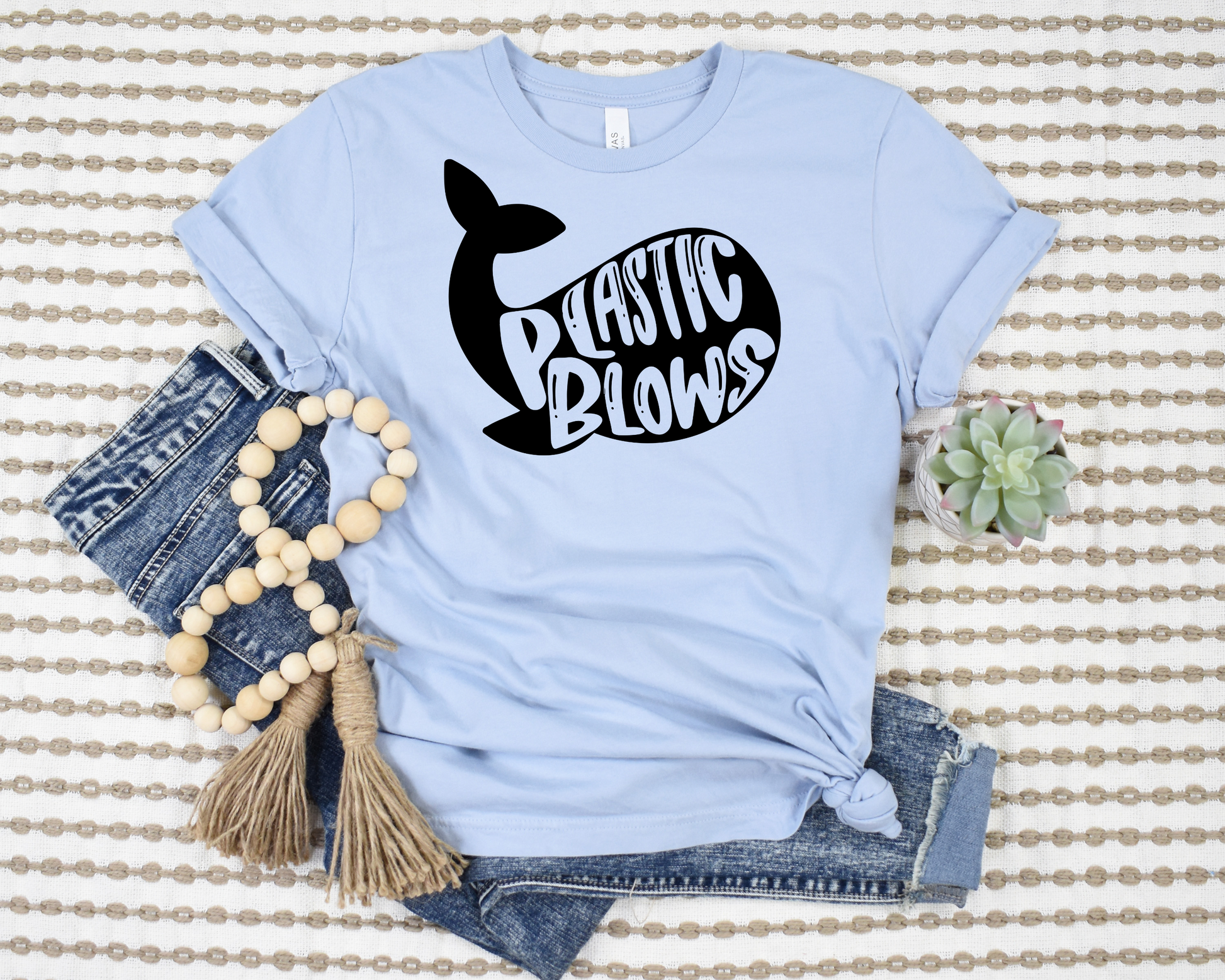 Plastic Blows T-Shirt Ethical Earth Store