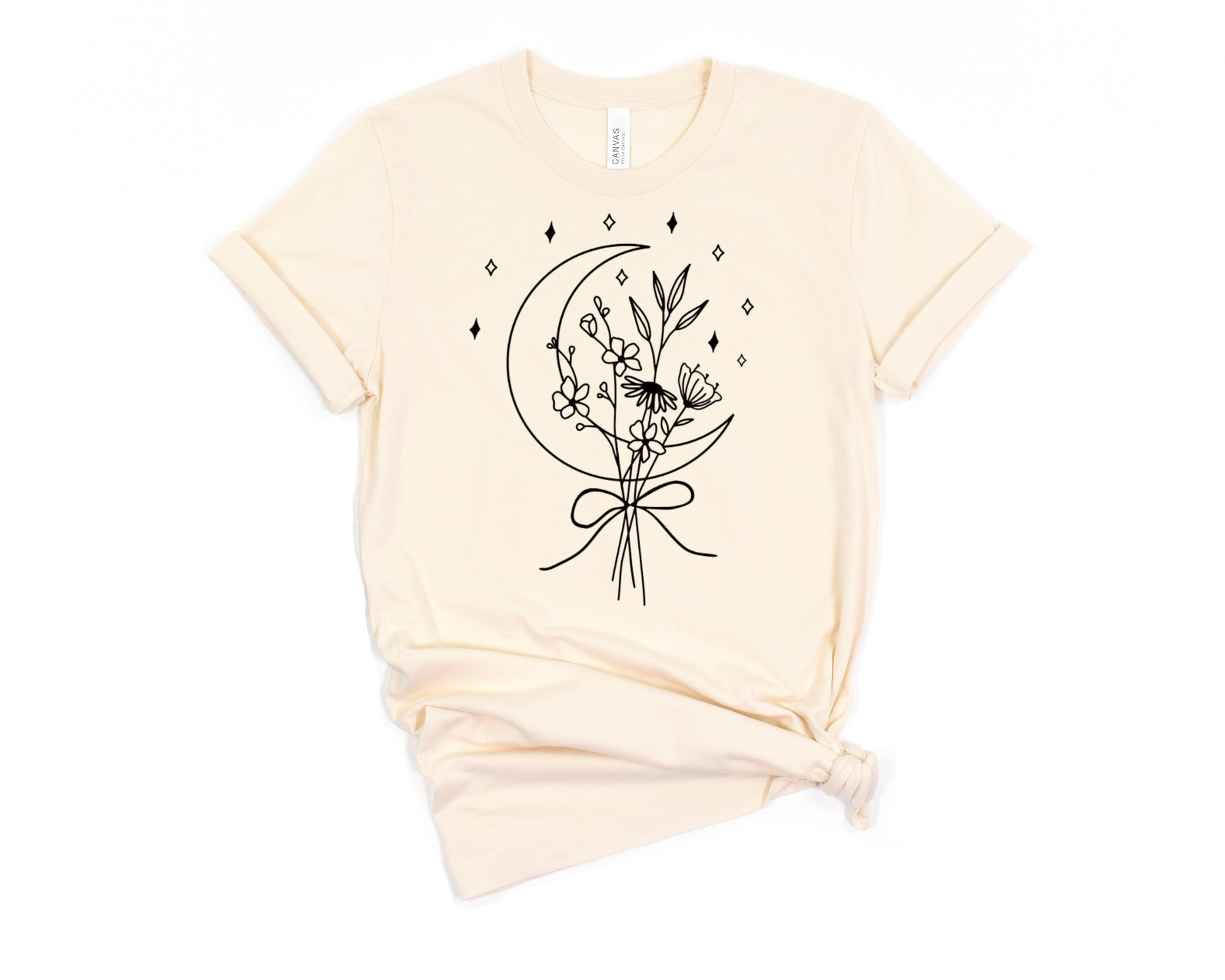 Moon & Flowers T-Shirt Ethical Earth Store