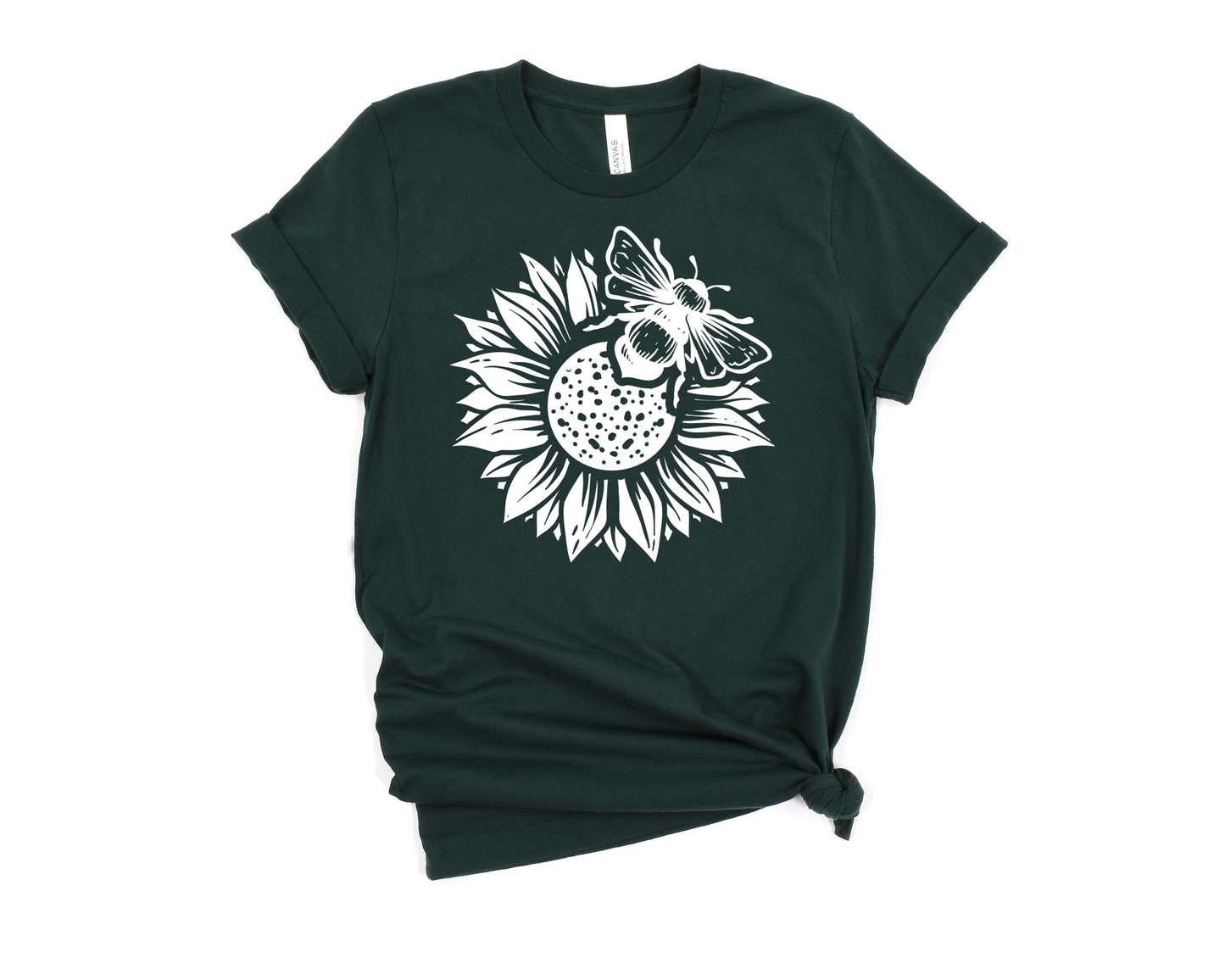 Bee & Sunflower T-Shirt Ethical Earth Store
