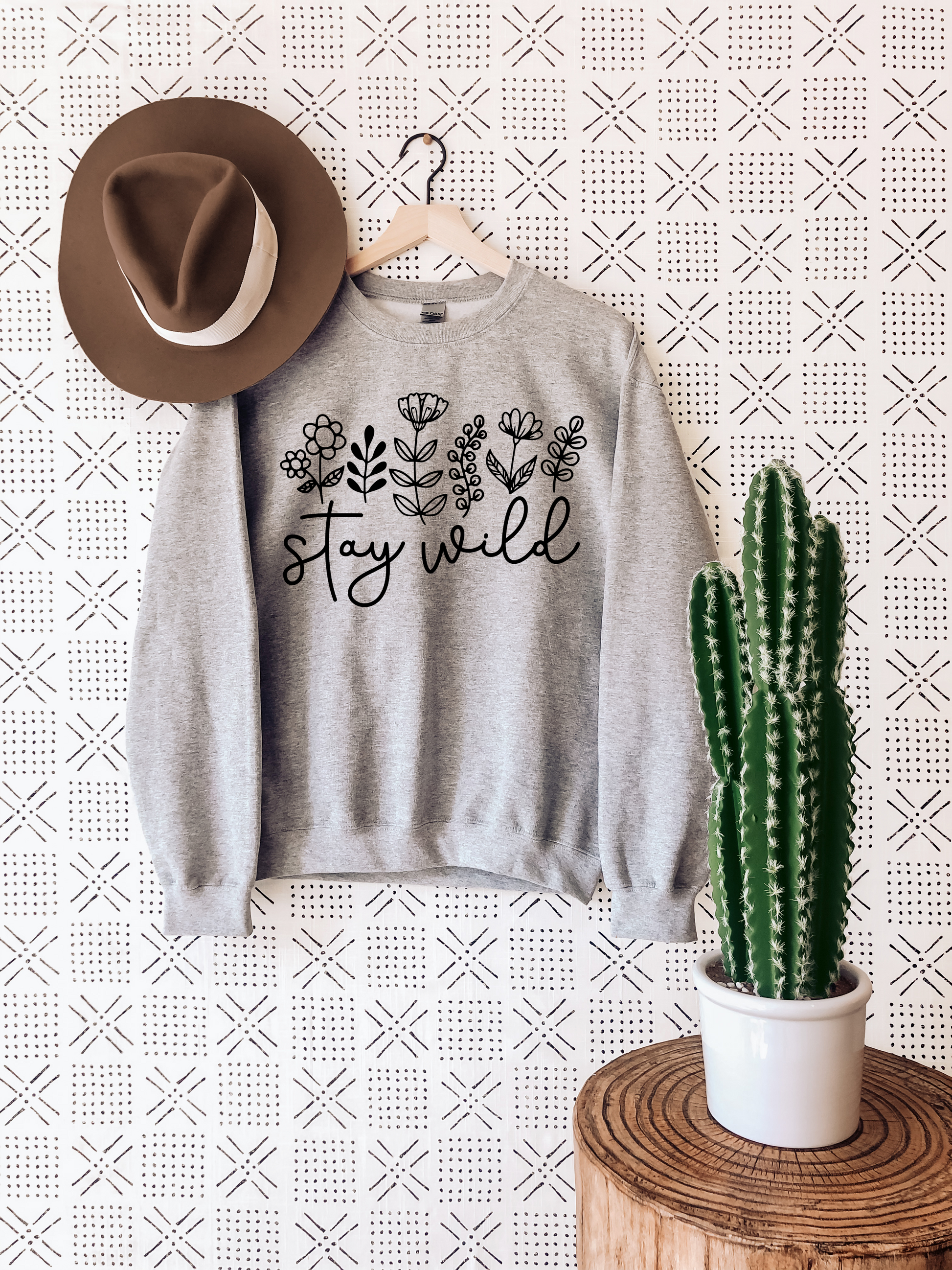 Stay Wild Sweatshirt Ethical Earth Store