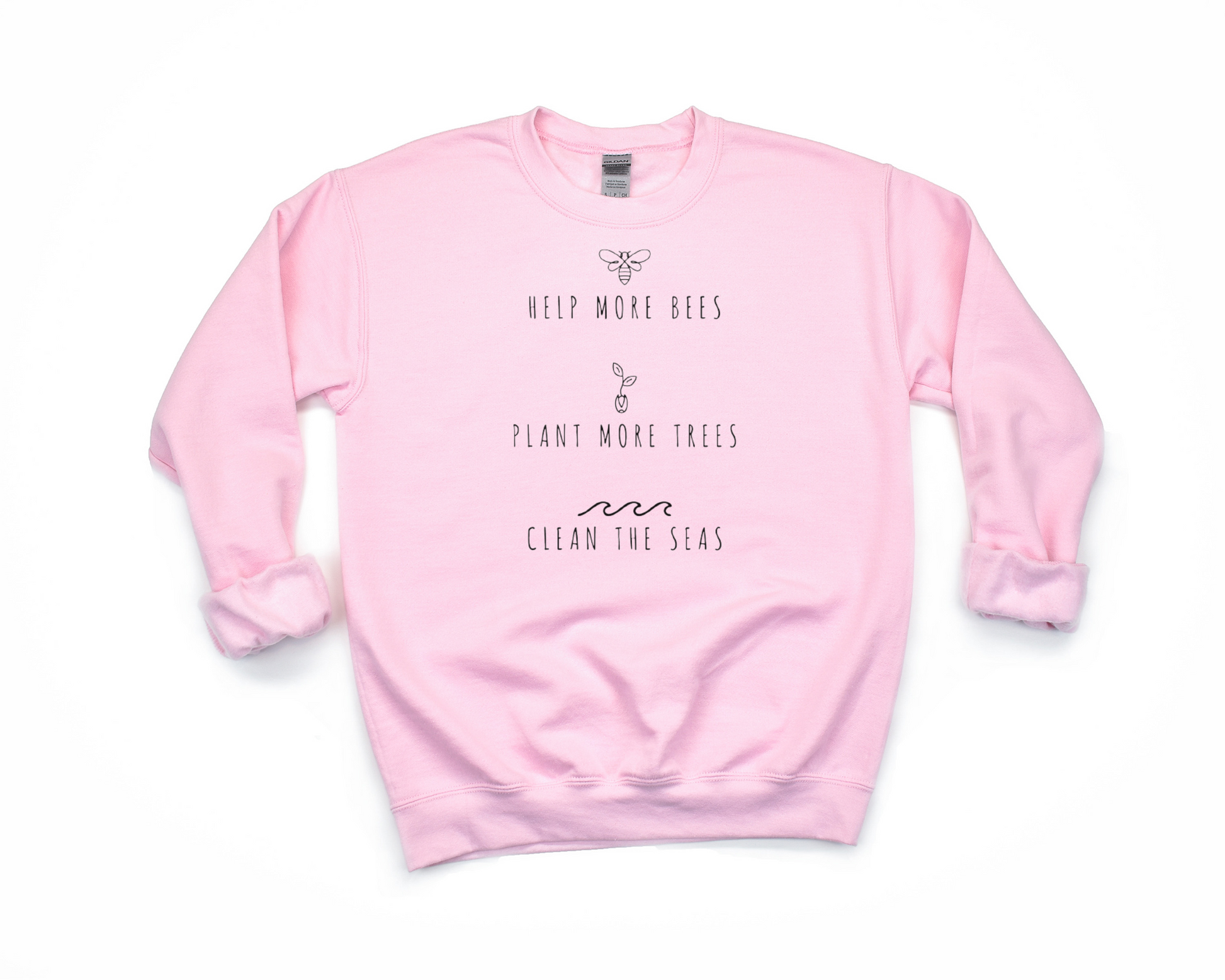 Bees, Trees and Seas Sweatshirt Ethical Earth Store