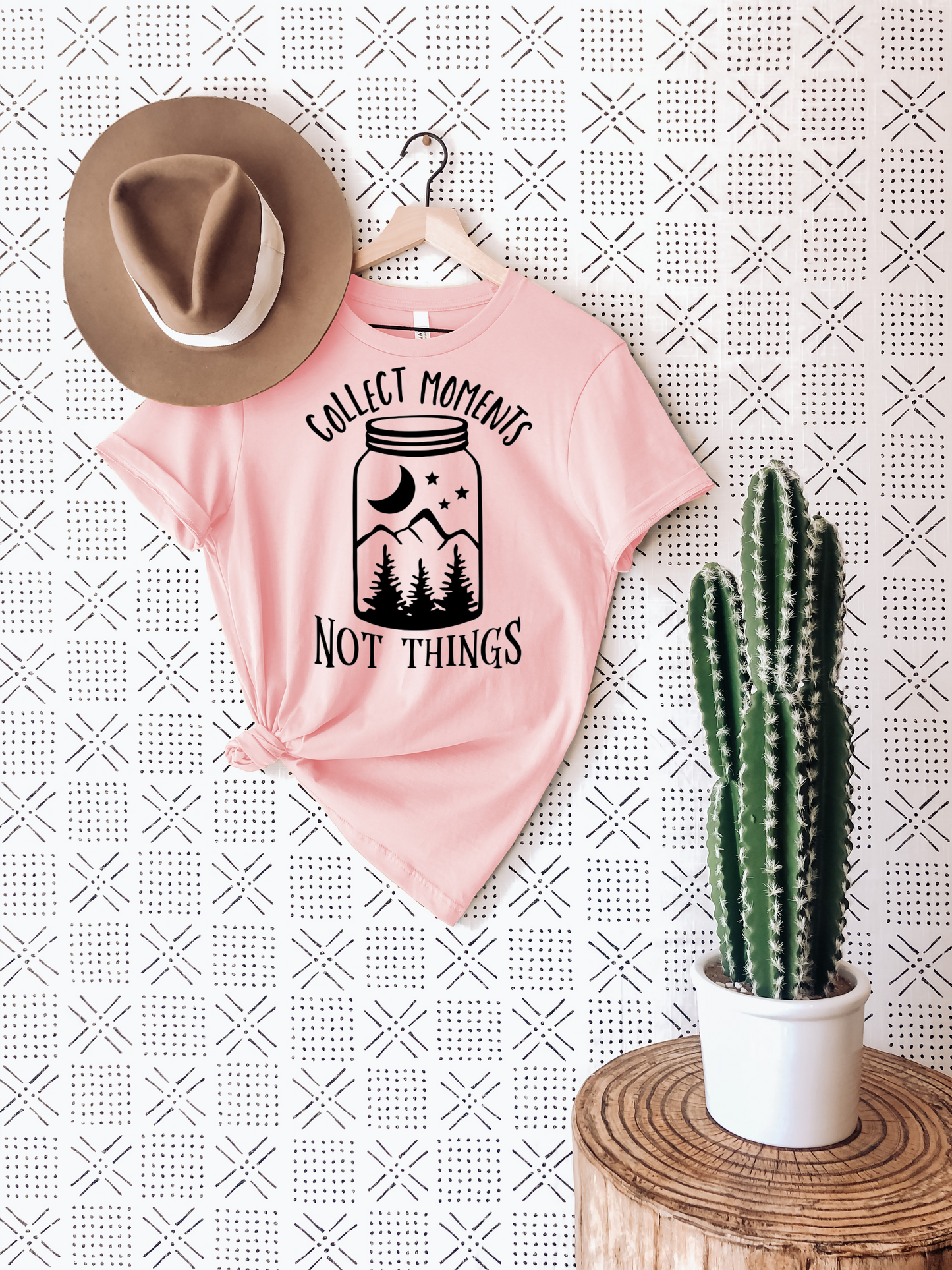 Collect Moments Not Things T-Shirt Ethical Earth Store