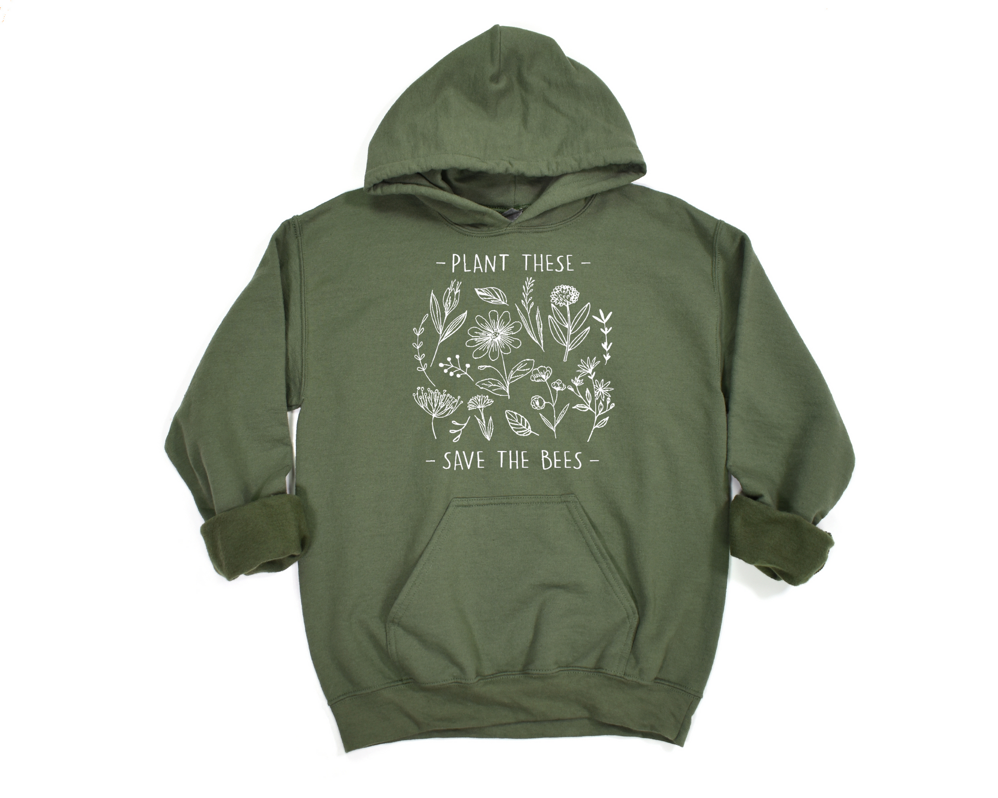 Plant these, Save The Bees Hoodie Ethical Earth Store