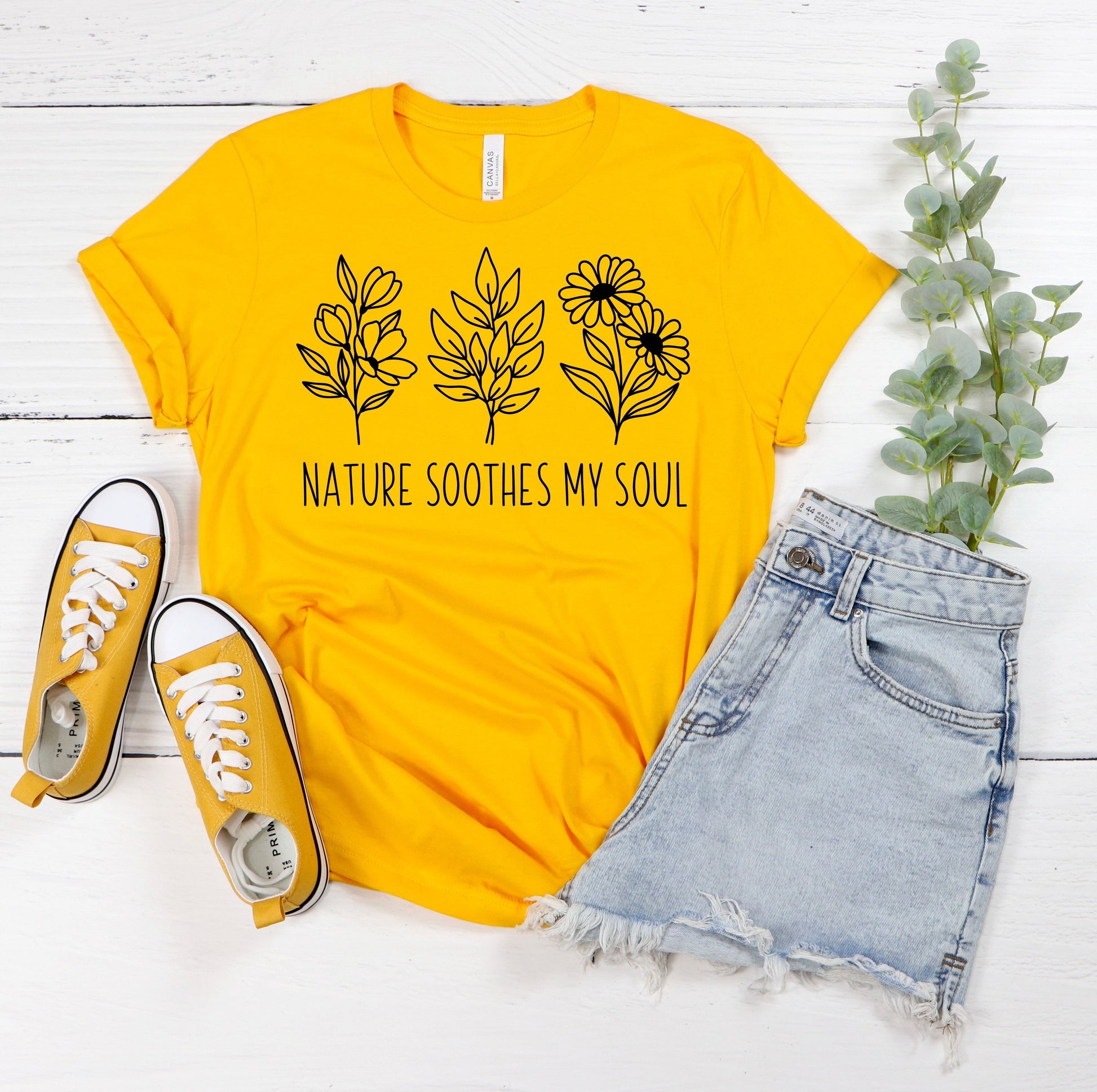 Nature Soothes My Soul T-Shirt Ethical Earth Store